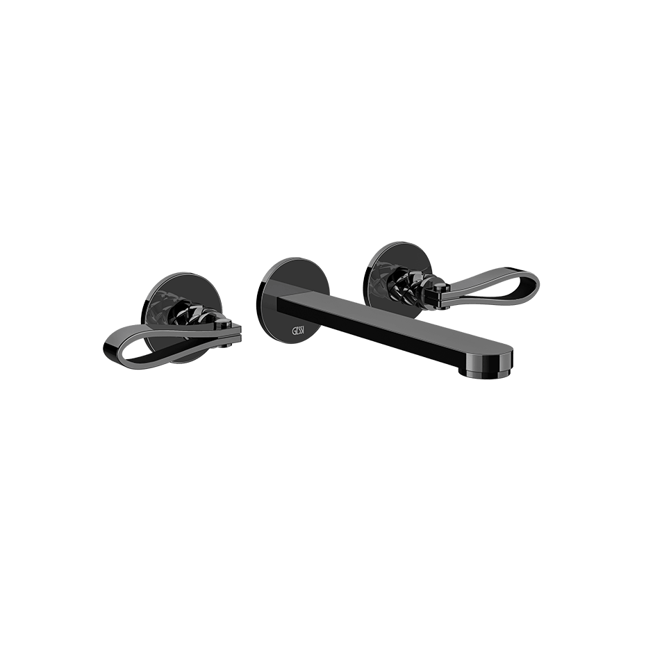 Gessi Washbasin Group 78390 in Black Metal Pvd