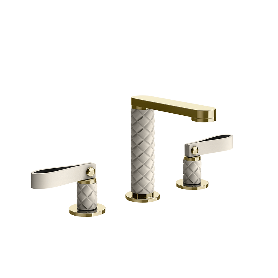Gessi Washbasin Group 78414 in Crème/Brass Pvd