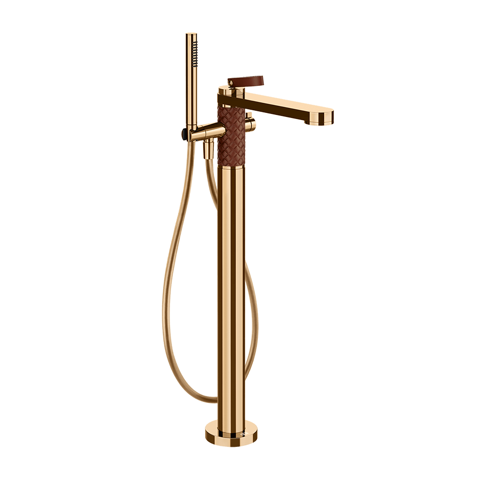 Gessi Bath Mixer 78428 in Red Cherry/Warm Bronze Pvd