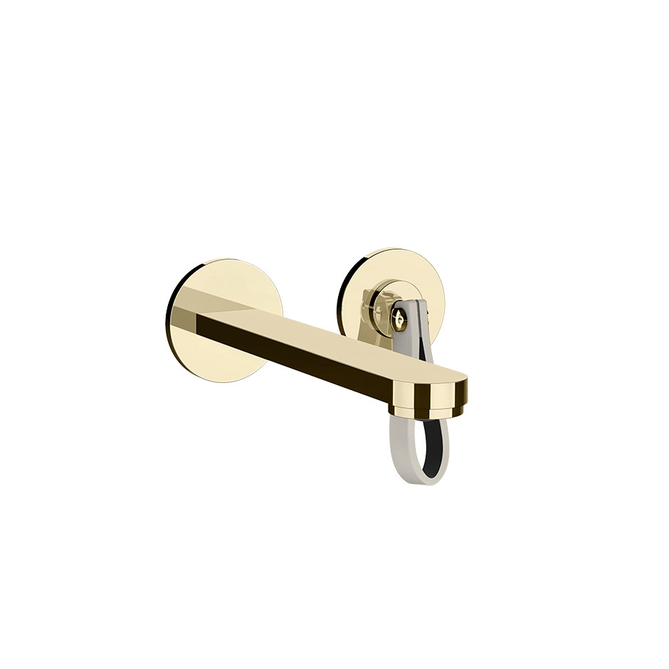 Gessi Washbasin Mixer 78488 in Crème/Brass Pvd