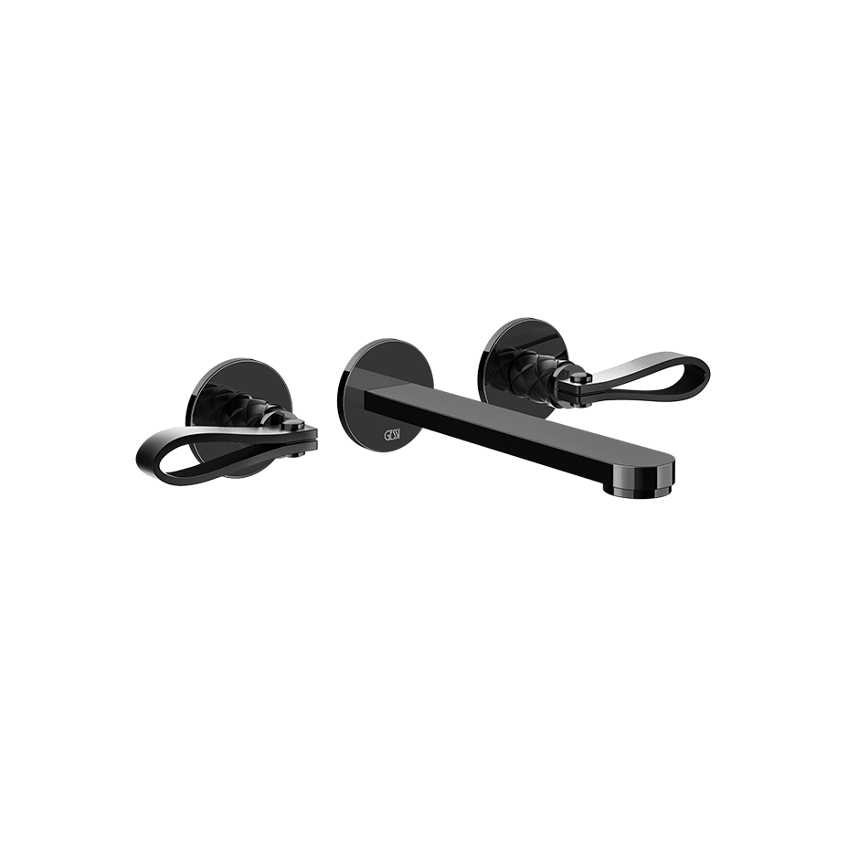 Gessi Washbasin Group 78490 in Nero/Black Metal Pvd