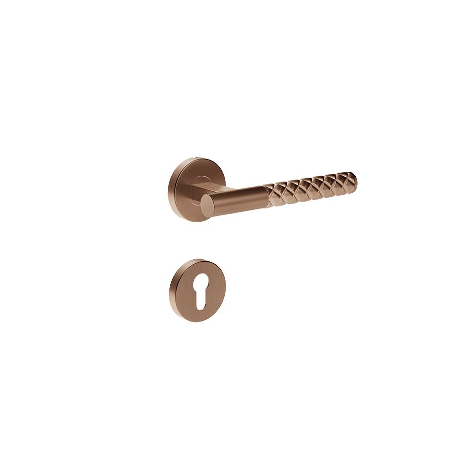 Gessi Internal Door Handle 78541 in Copper Brushed Pvd
