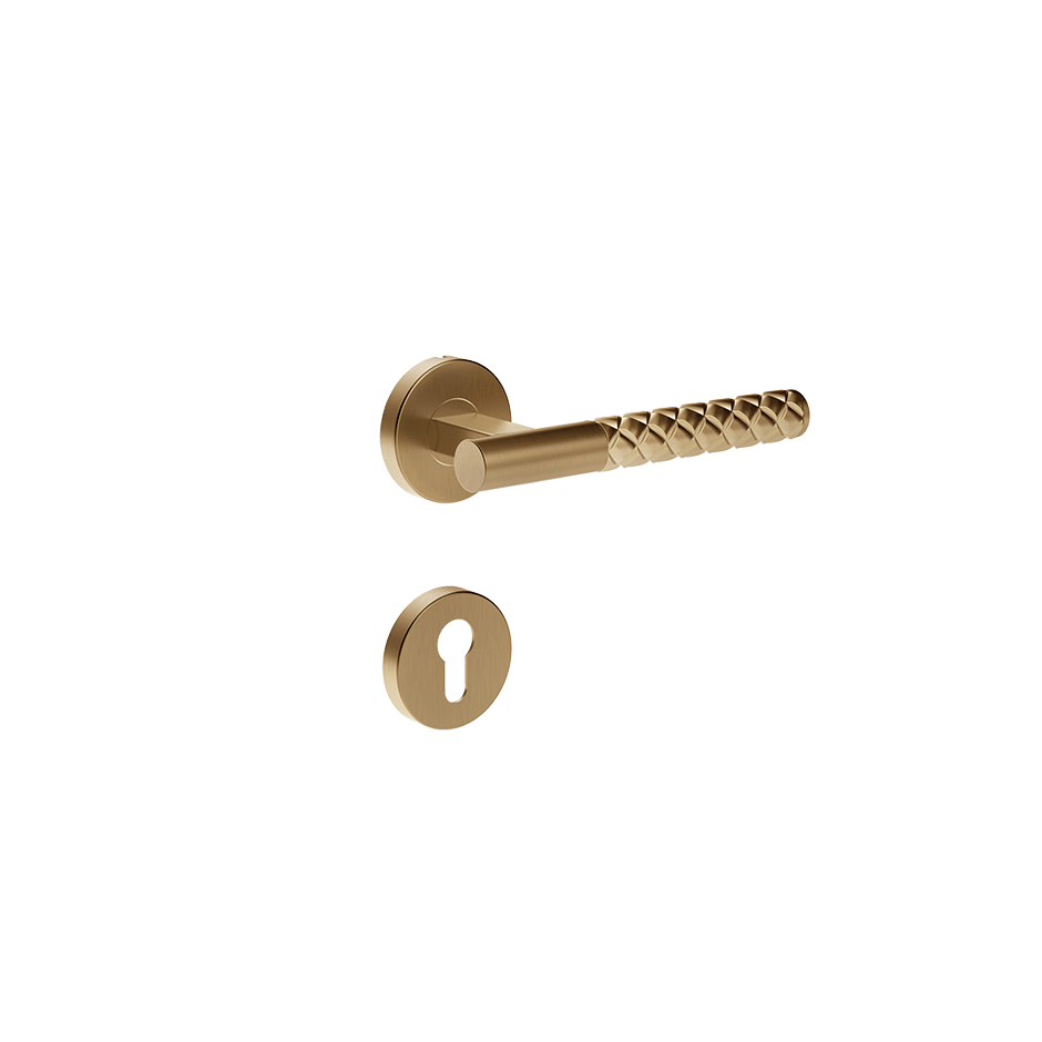Gessi Internal Door Handle 78541 in Warm Bronze Br. Pvd
