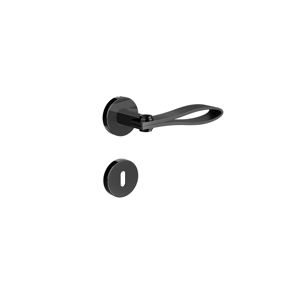 Gessi Internal Door Handle 78544 in Black Metal Pvd