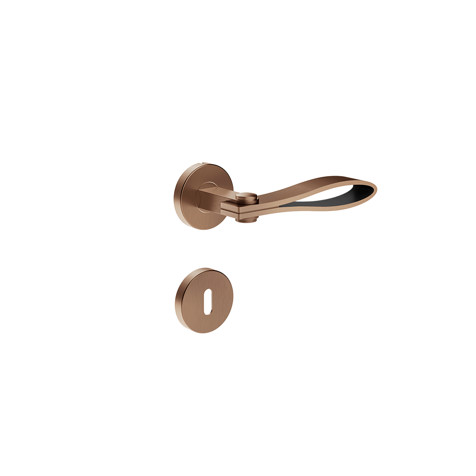 Gessi Internal Door Handle 78544 in Copper Brushed Pvd