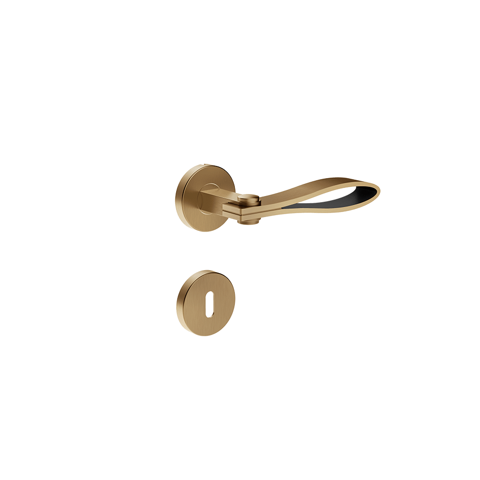Gessi Internal Door Handle 78544 in Warm Bronze Br. Pvd