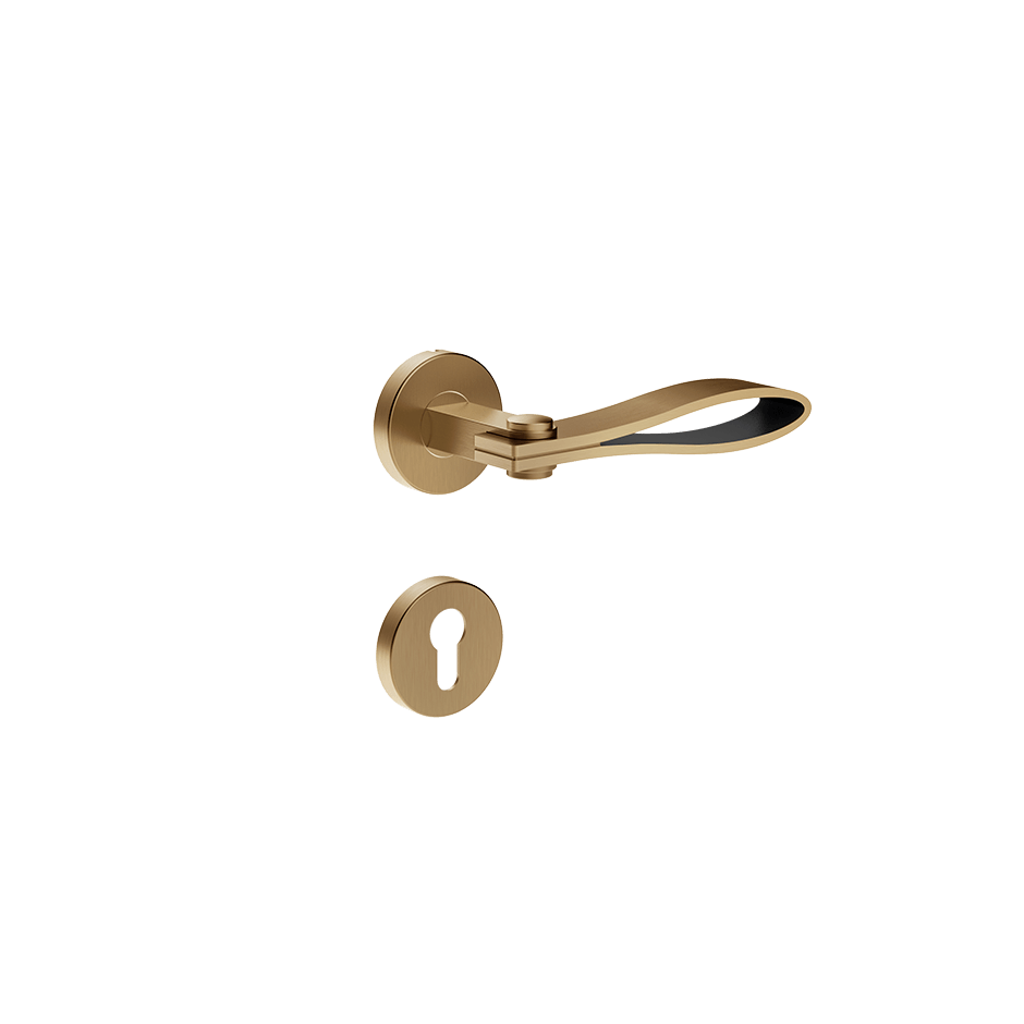 Gessi Internal Door Handle 78545 in Warm Bronze Br. Pvd