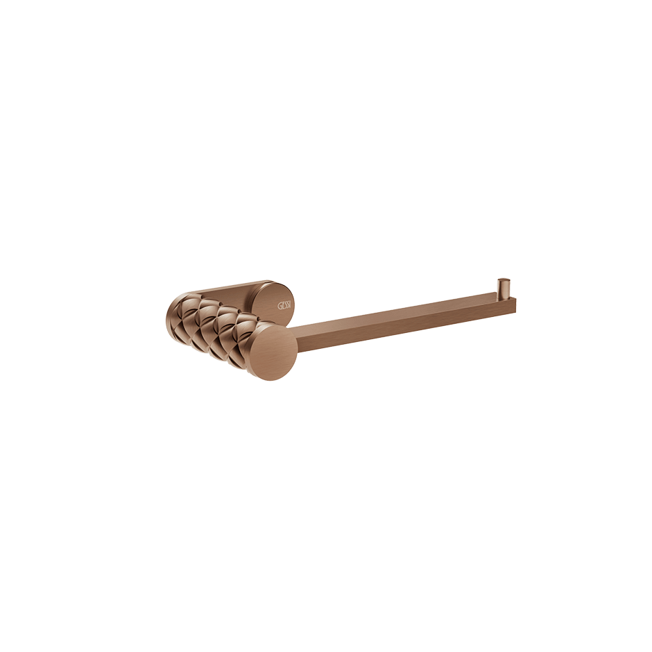 Gessi Paper Roll Holder 78555 in Copper Brushed Pvd