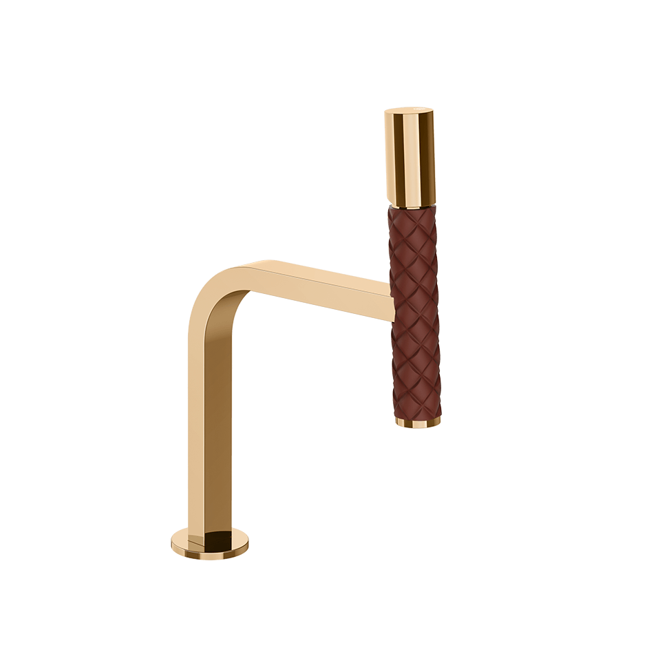 Gessi Washbasin Mixer 78602 in Red Cherry/Warm Bronze Pvd