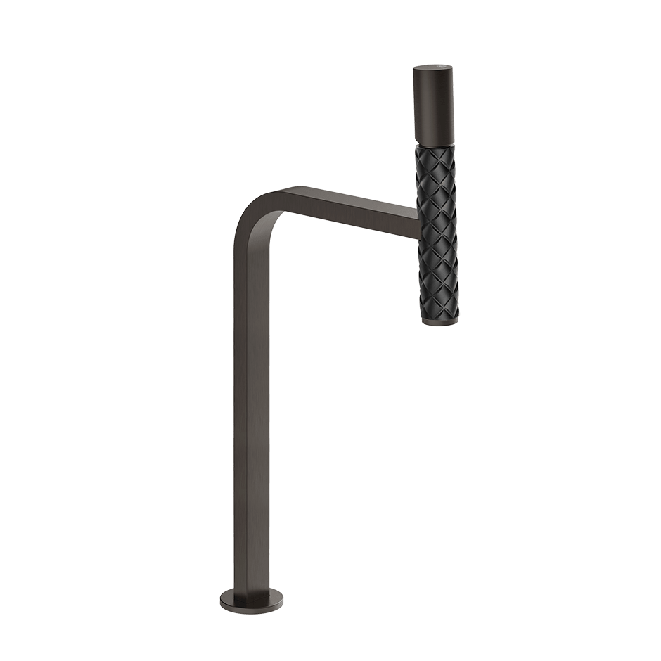 Gessi Washbasin Mixer 78604 in Nero/Black Metal Brushed Pvd