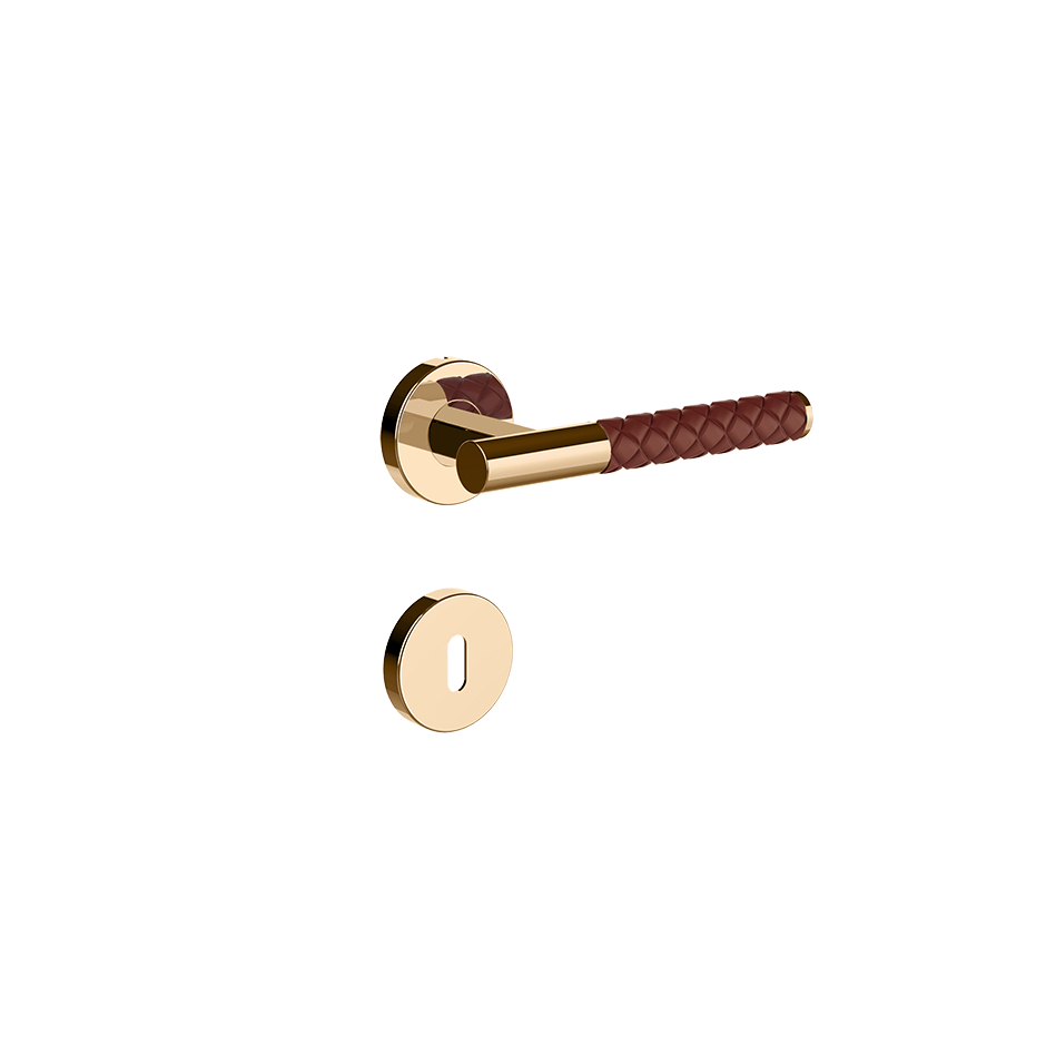 Gessi Internal Door Handle 78640 in Red Cherry/Warm Bronze Pvd