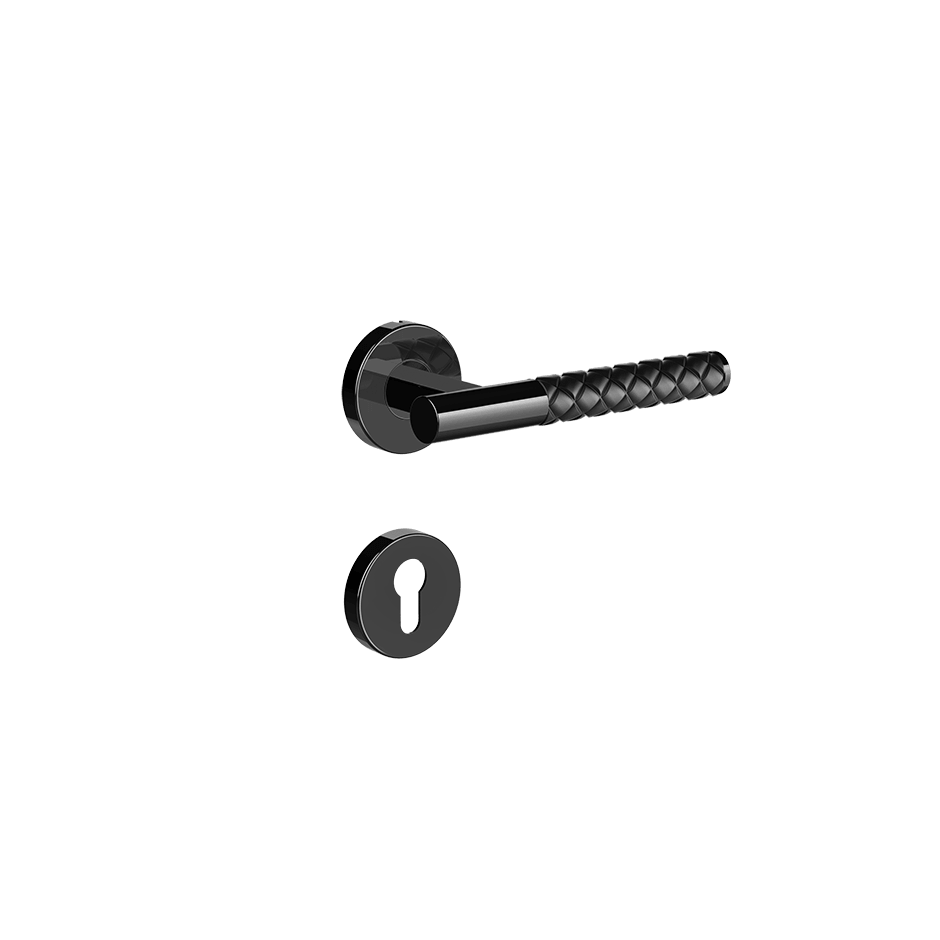 Gessi Internal Door Handle 78641 in Nero/Black Metal Pvd