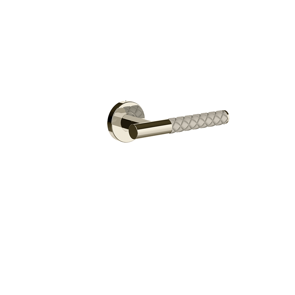 Gessi Internal Door Handle 78642 in Crème/Nickel Pvd