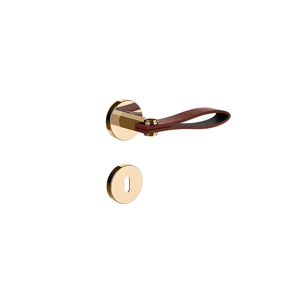 Gessi Internal Door Handle 78644 in Red Cherry/Warm Bronze Pvd
