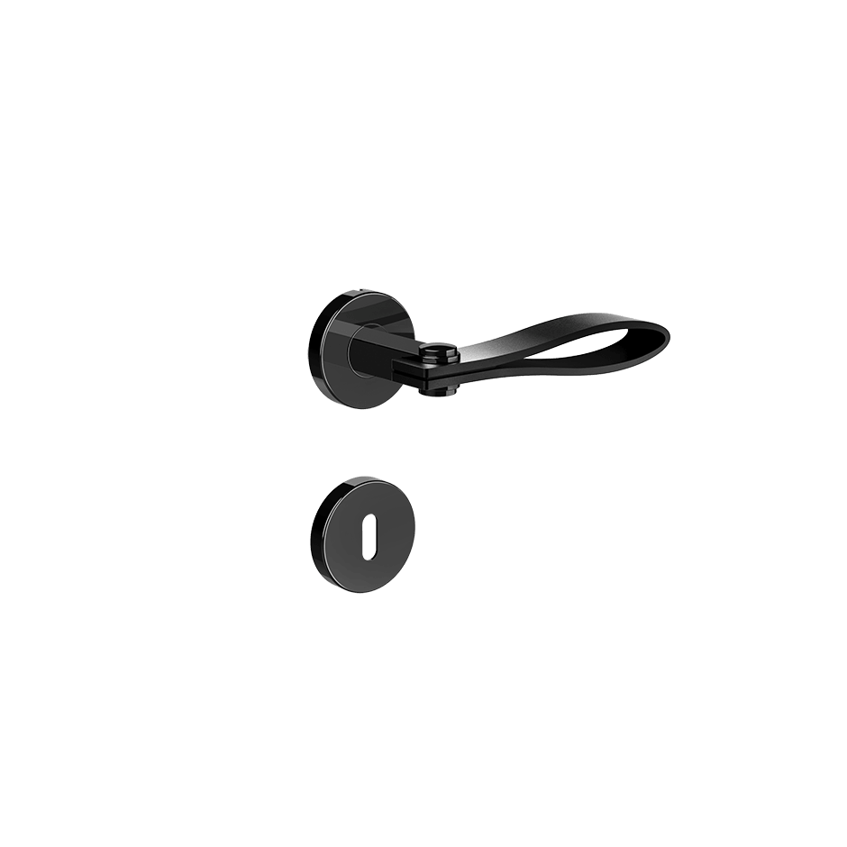 Gessi Internal Door Handle 78644 in Nero/Black Metal Pvd