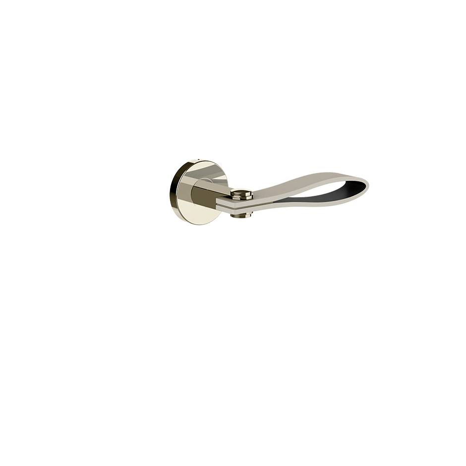 Gessi Internal Door Handle 78646 in Crème/Nickel Pvd