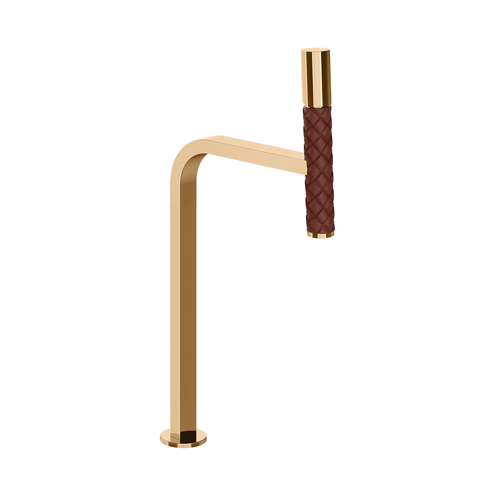 Gessi Washbasin Mixer 78653 in Red Cherry/Warm Bronze Pvd
