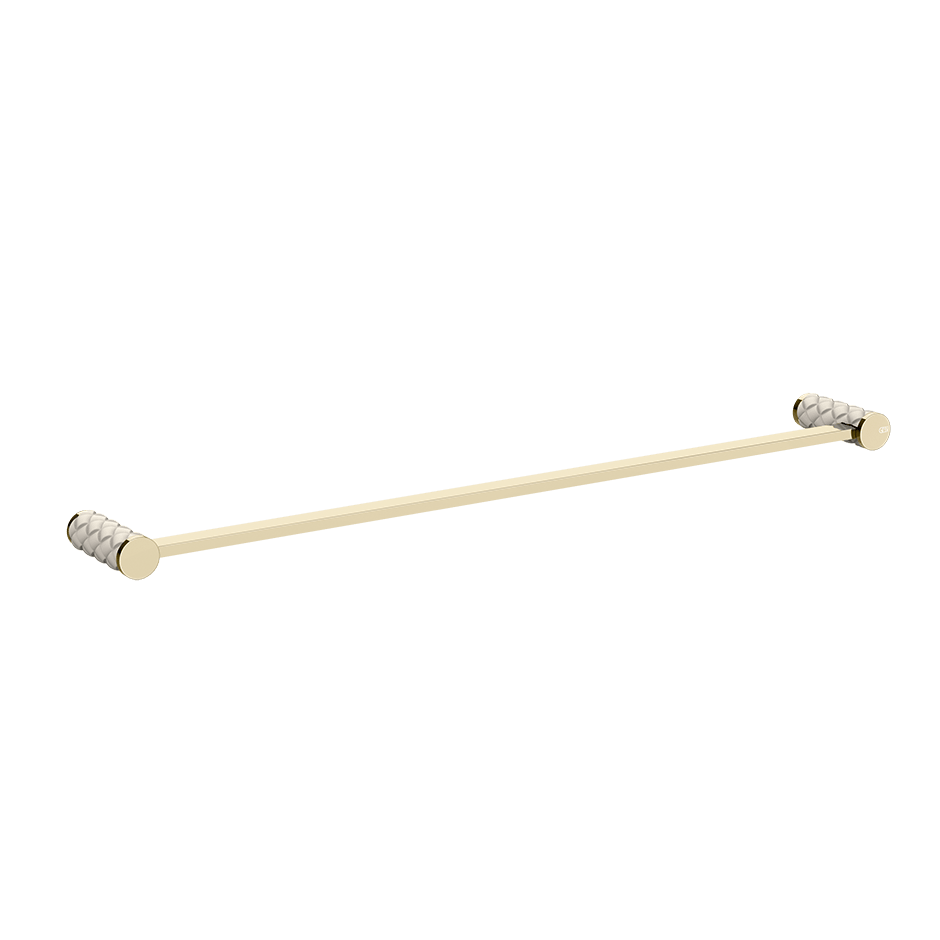 Gessi Towel Rail 78703 in Crème/Brass Pvd