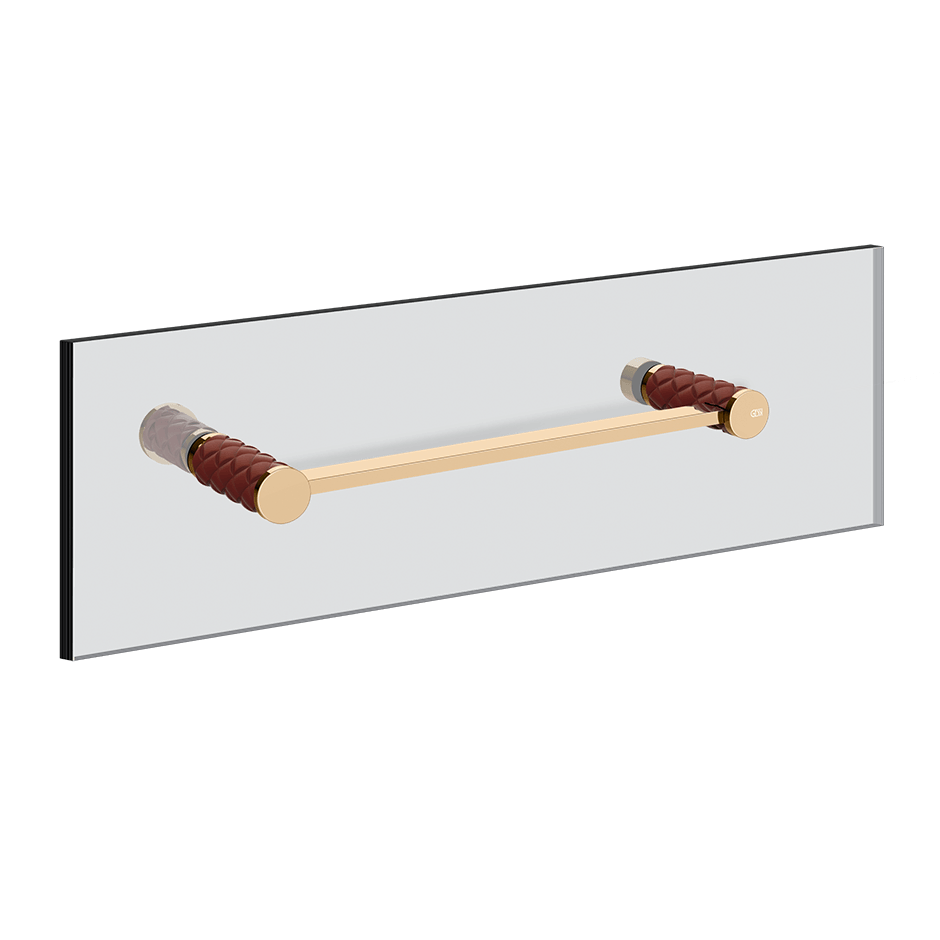 Gessi Towel Rail 78711 in Red Cherry/Warm Bronze Pvd
