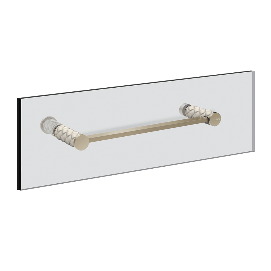 Gessi Towel Rail 78711 in Crème/Finox Brushed Nickel