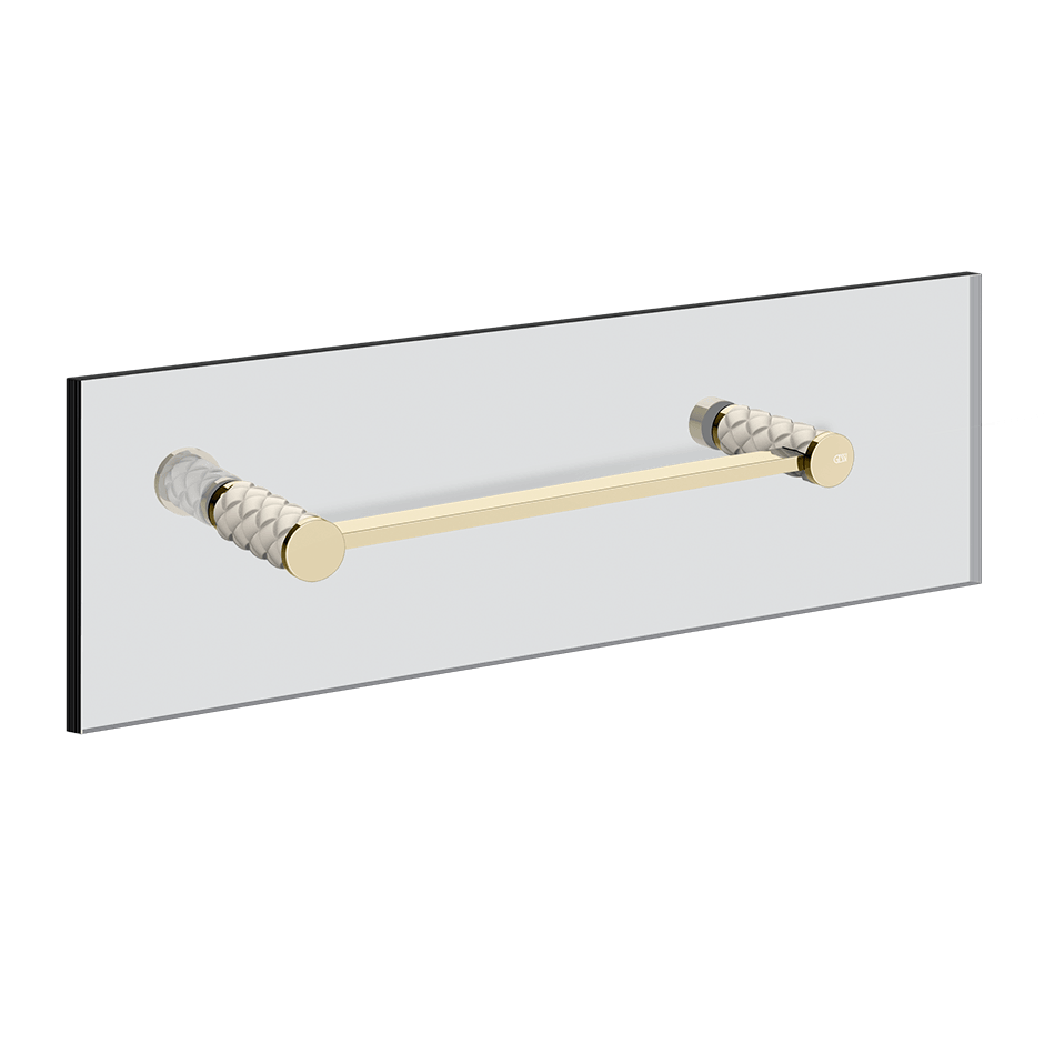 Gessi Towel Rail 78711 in Crème/Brass Pvd