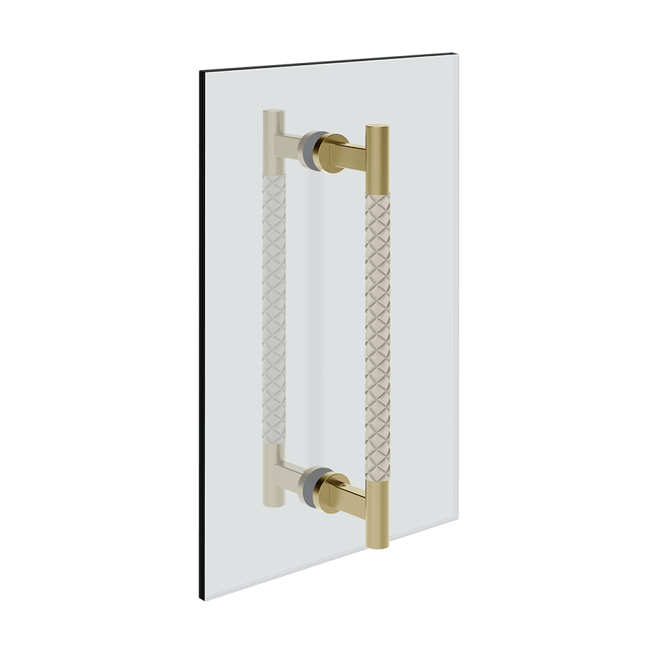 Gessi Handle 78731 in Crème/Brass Brushed Pvd