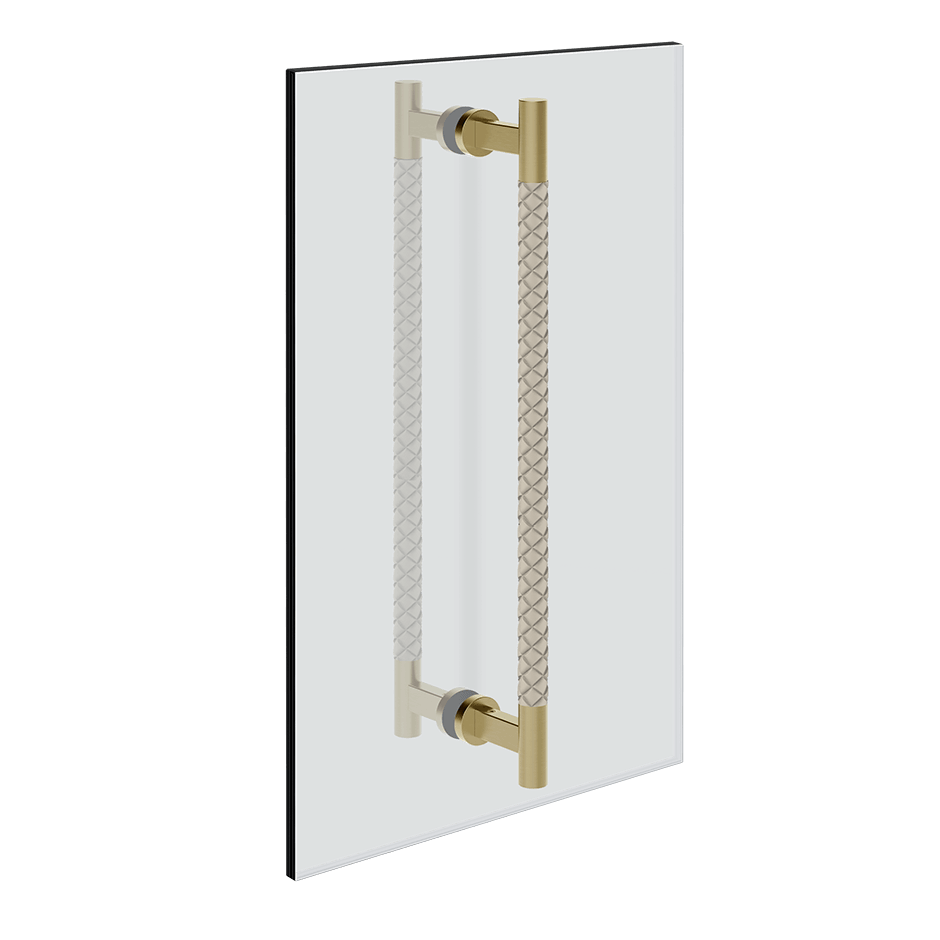 Gessi Handle 78733 in Crème/Brass Brushed Pvd