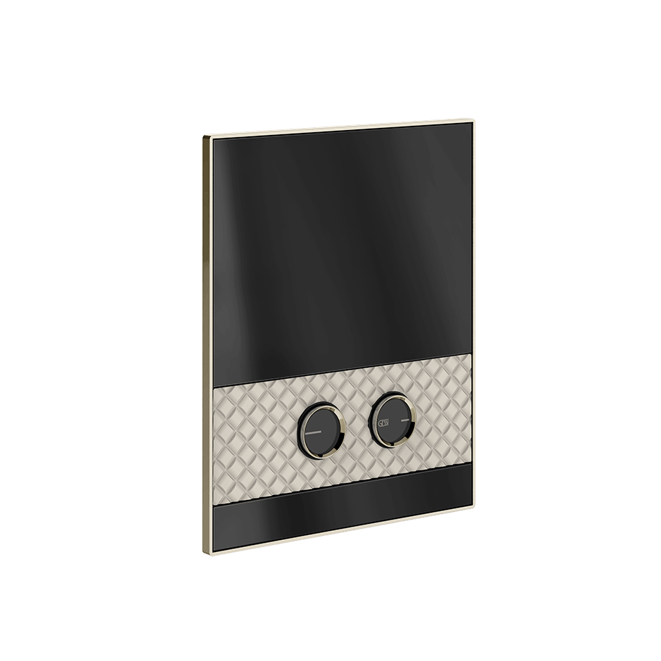Gessi Flush Plate 78921 in Crème/Nickel Pvd