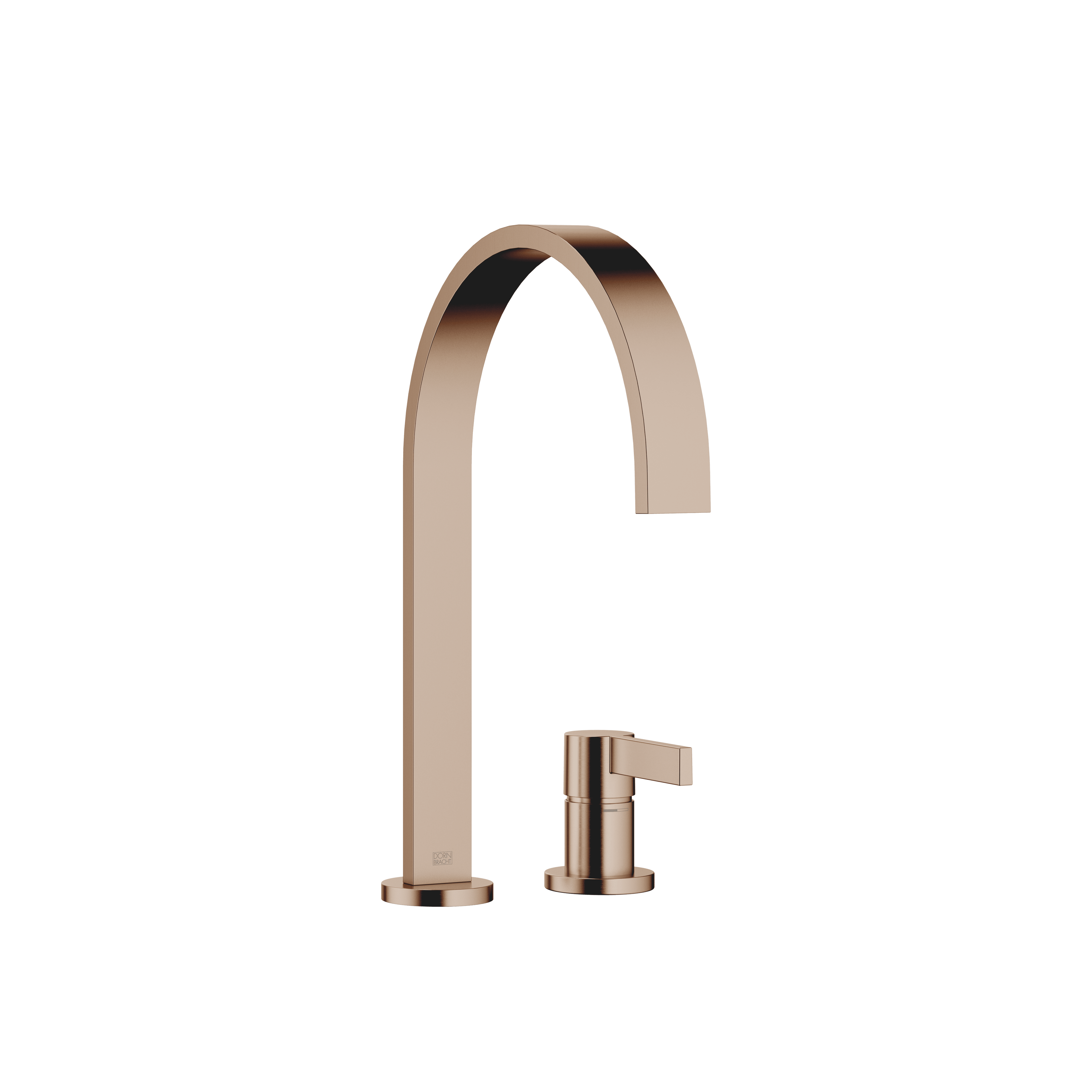 MEM Two-hole mixer with individual rosettes in Brushed Bronze (PVD)