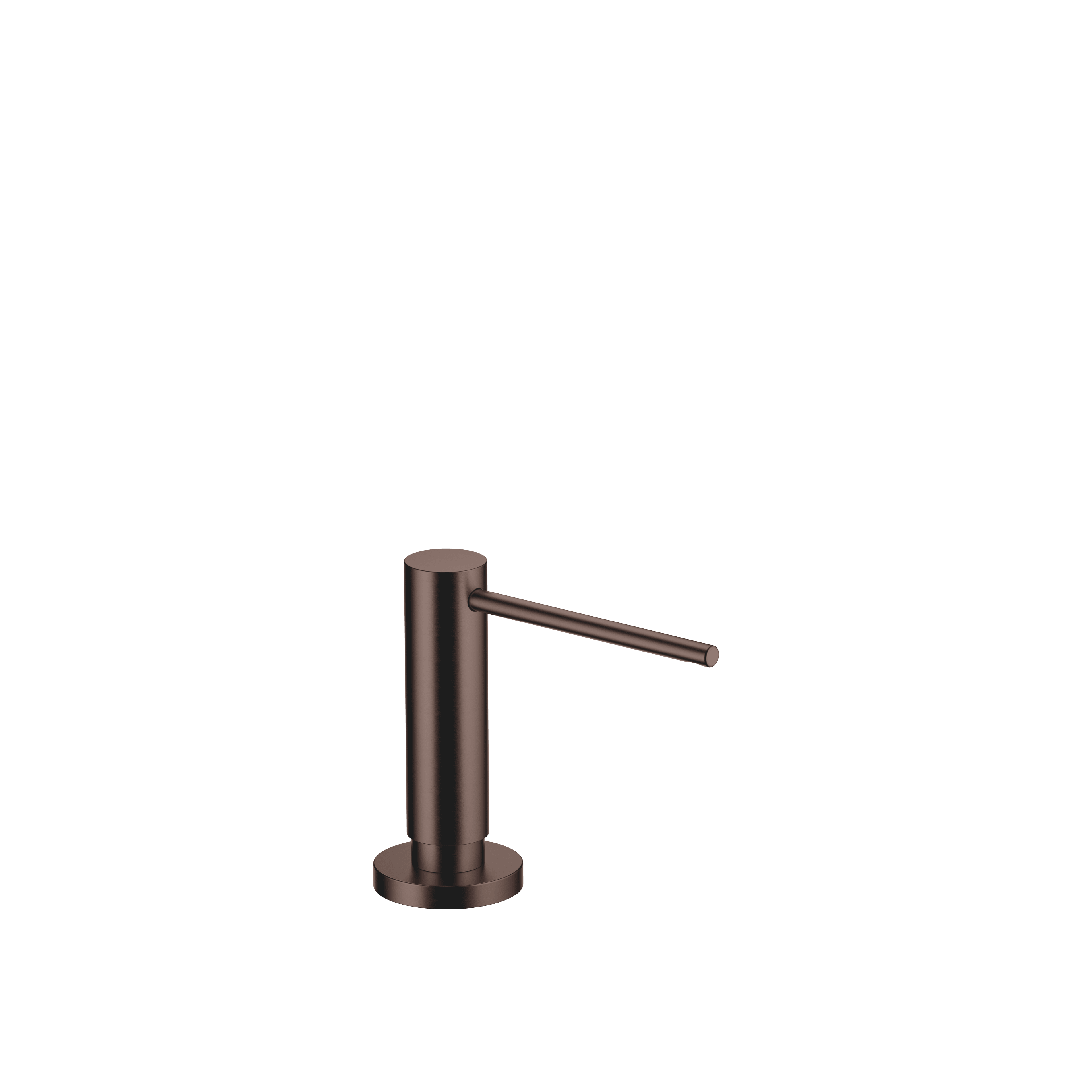 Dispenser with rosette in Brushed Dark Bronze (PVD)