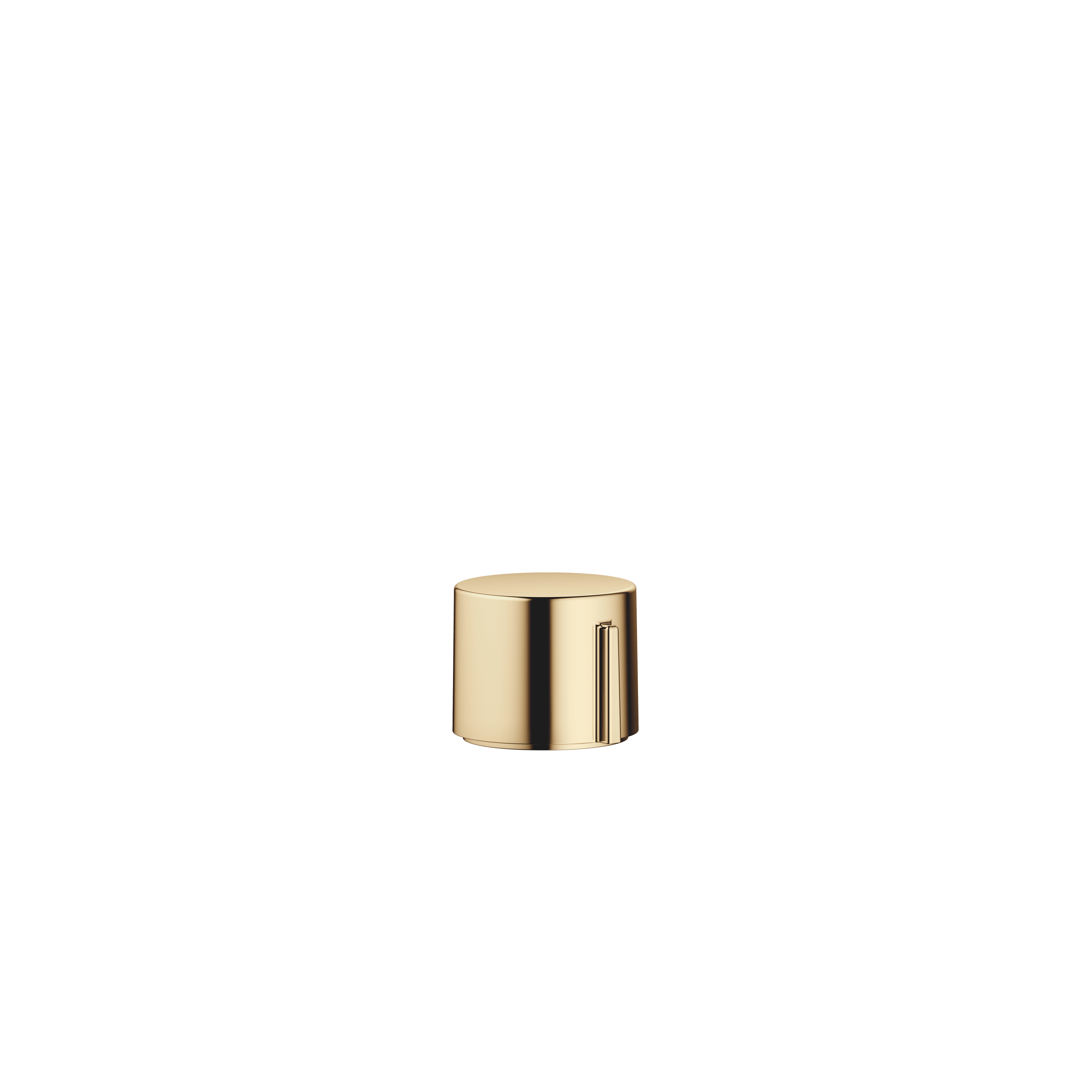 Strainer waste with control handle in Durabrass (23kt Gold)