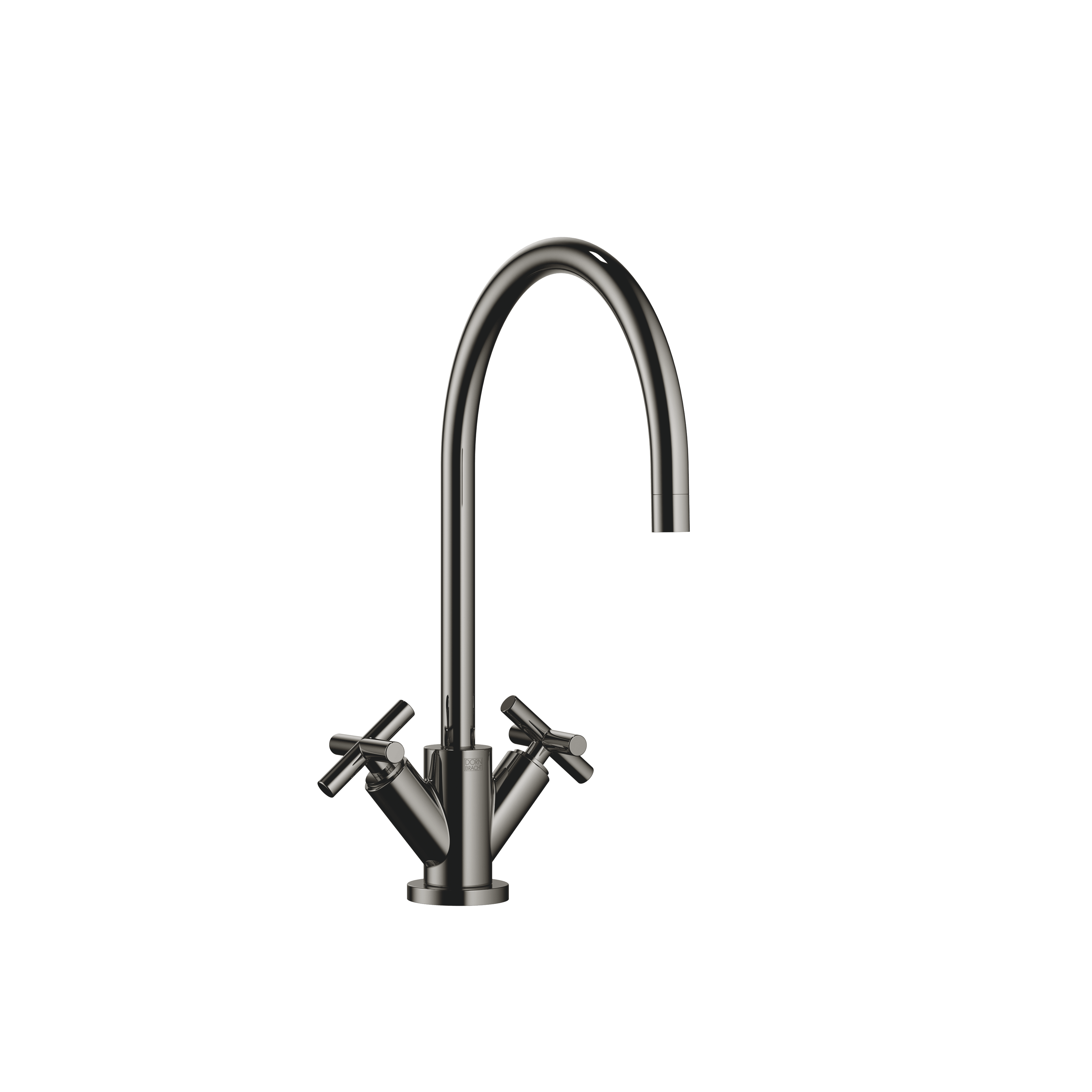 TARA Single-hole mixer in Dark Chrome
