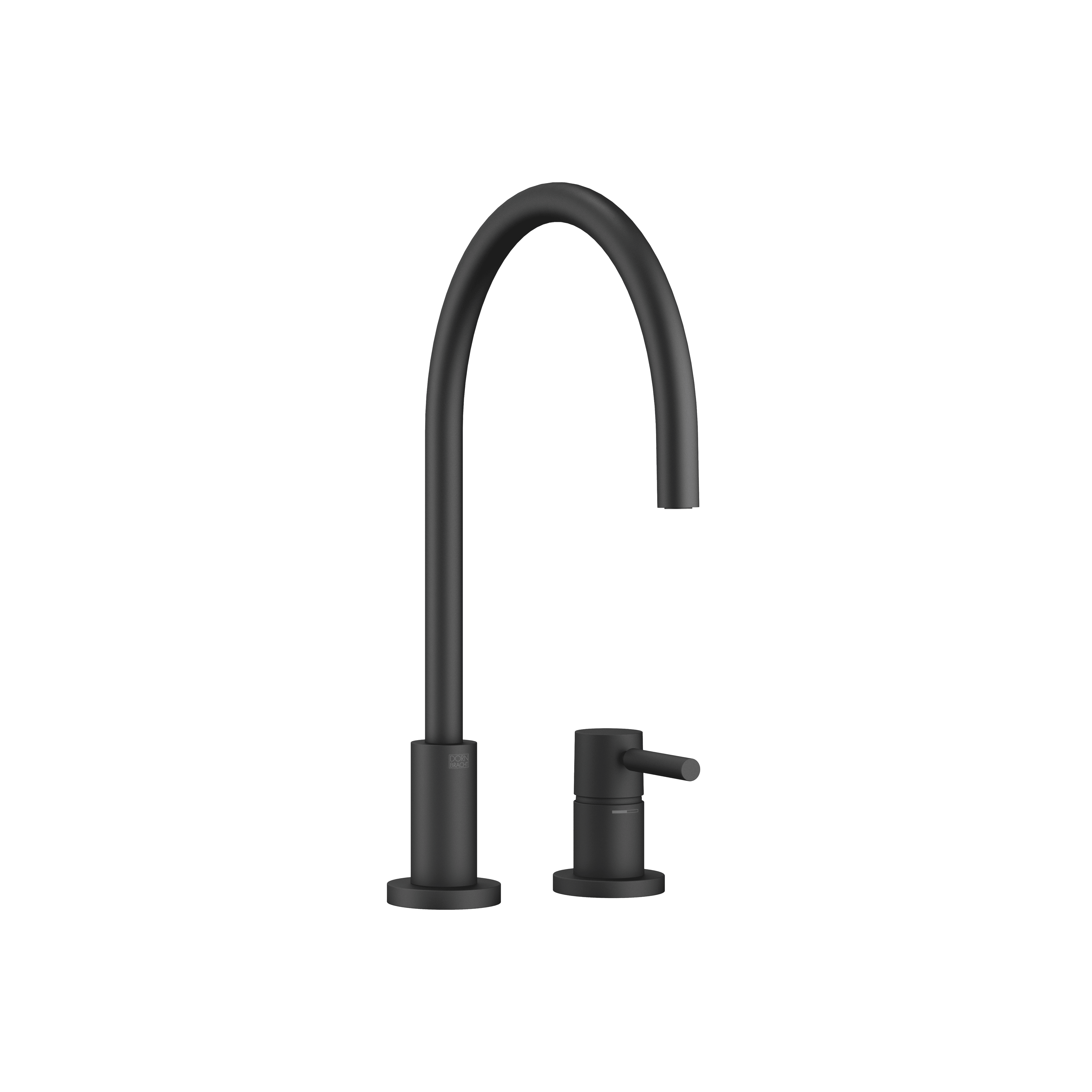 TARA Two-hole mixer with individual rosettes in Matte Black