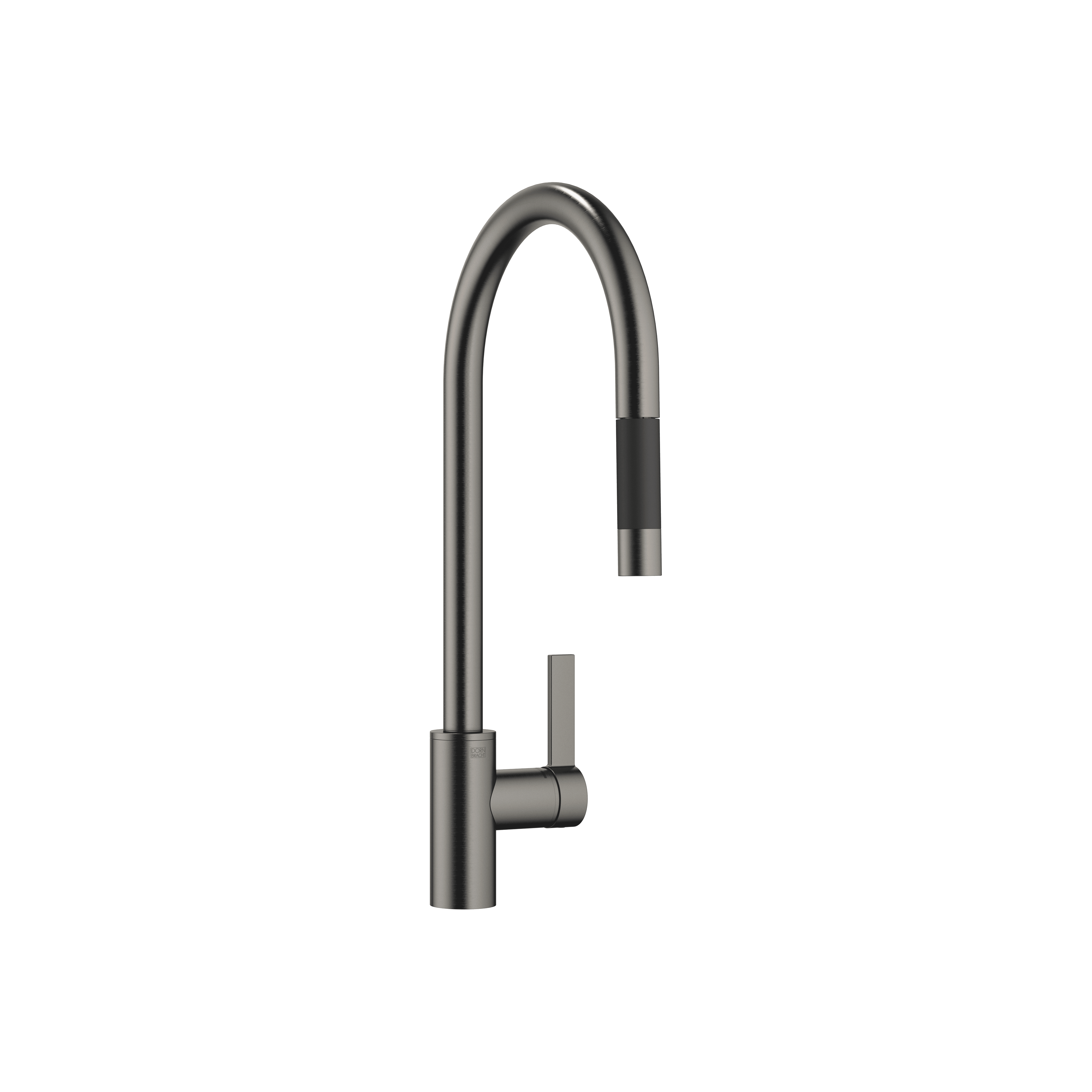 TARA ULTRA Single-lever mixer Pull-down with spray function in Brushed Dark Platinum