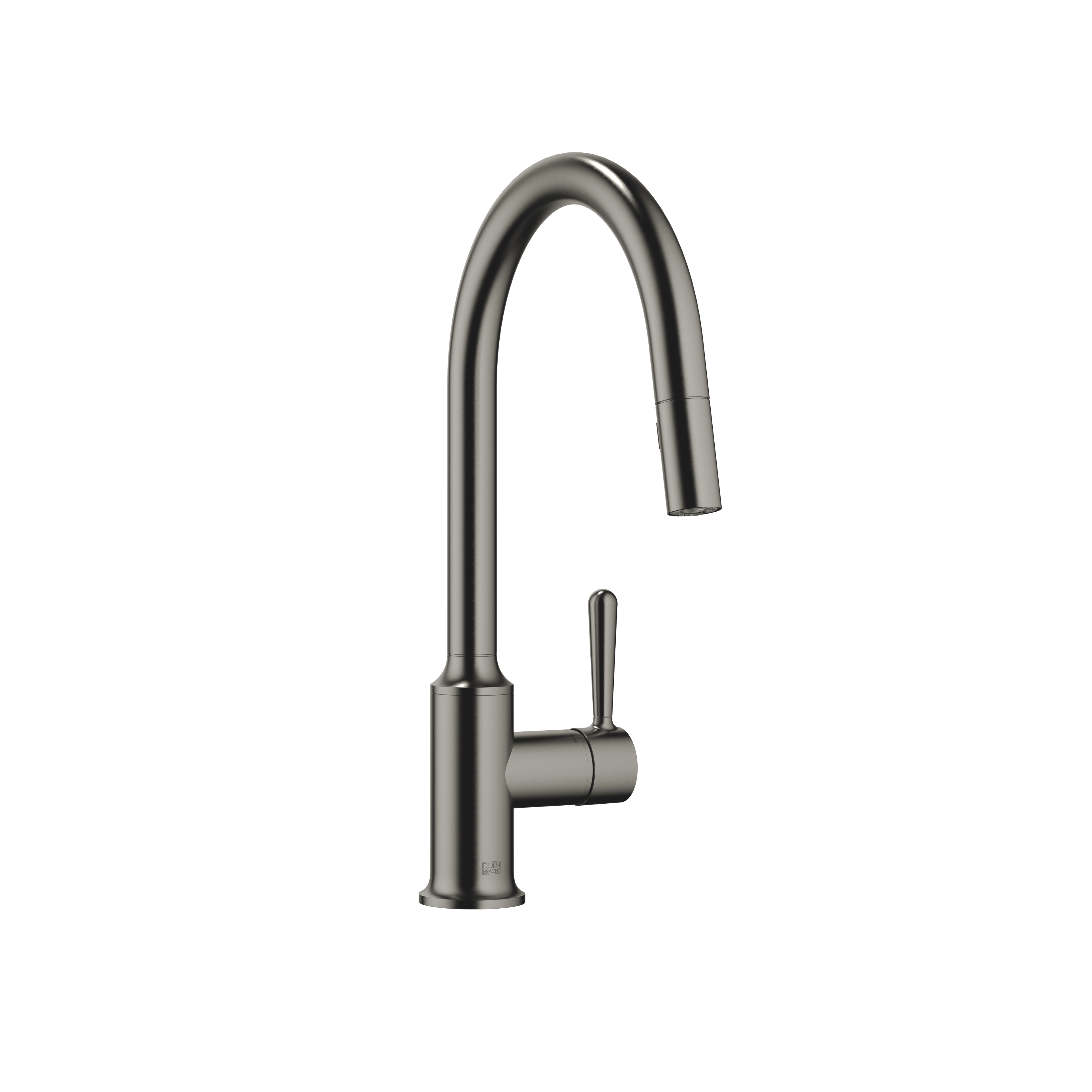VAIA Single-lever mixer Pull-down with spray function in Brushed Dark Platinum