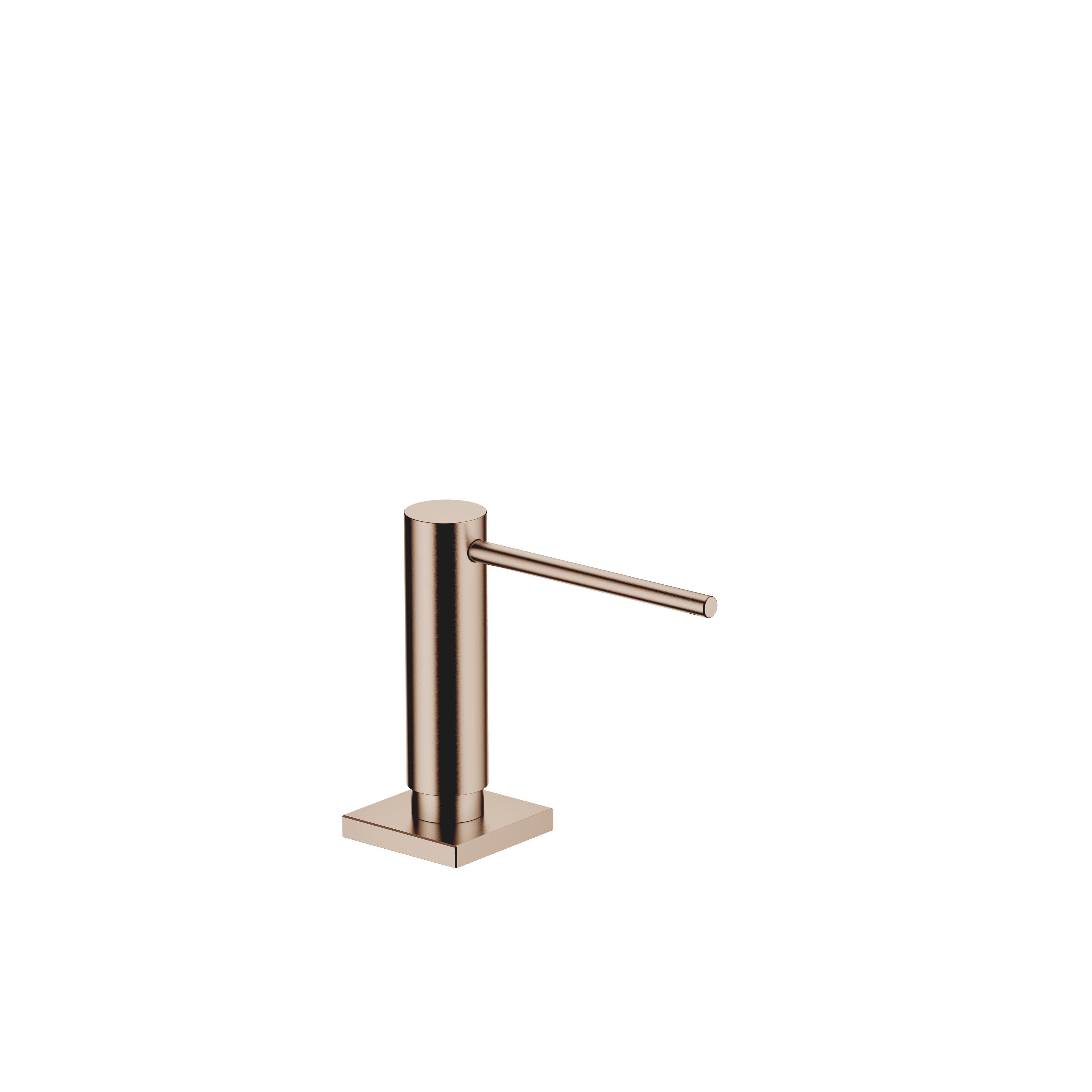 Dispenser with rosette in Brushed Bronze (PVD)