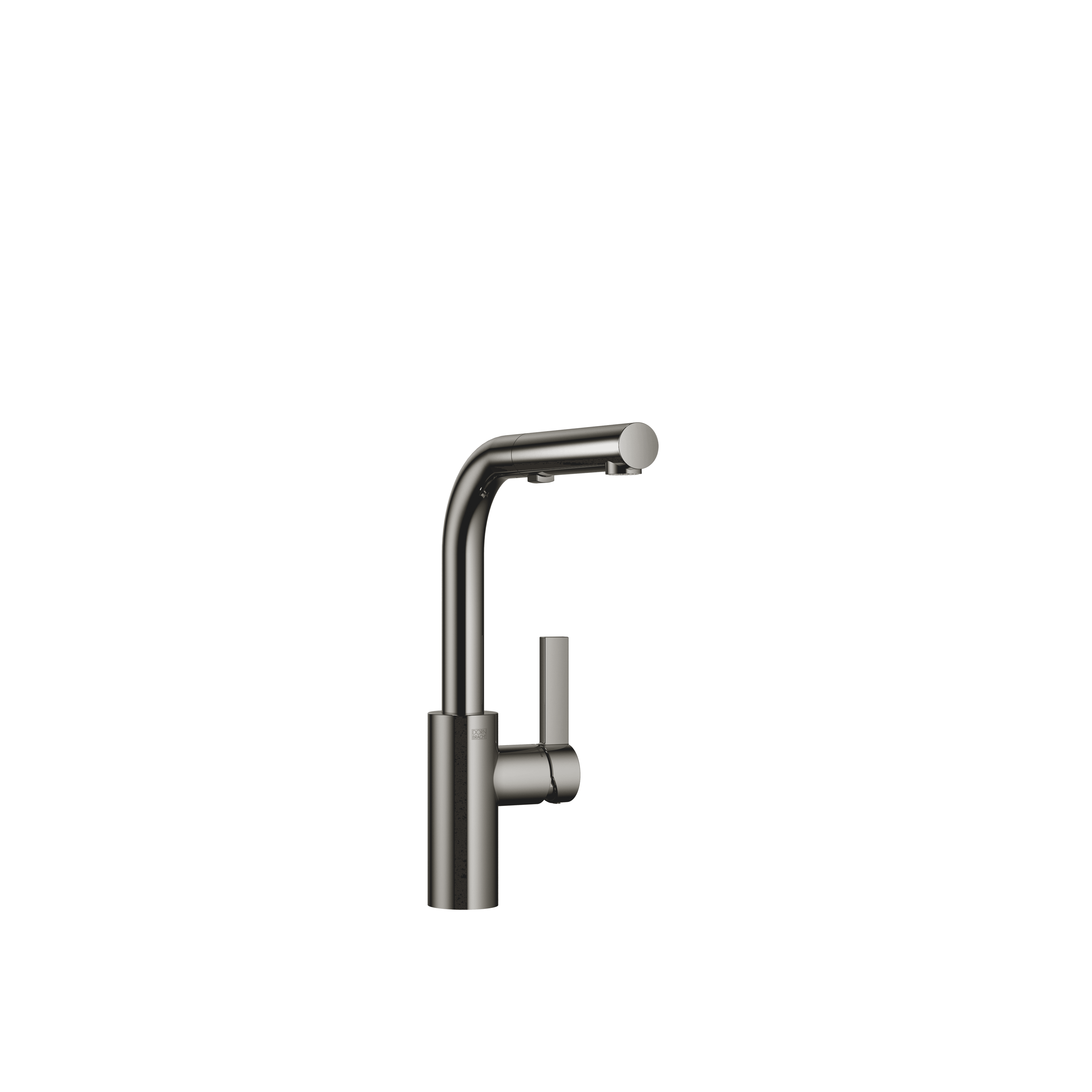 ELIO Single-lever mixer Pull-out with spray function in Dark Chrome