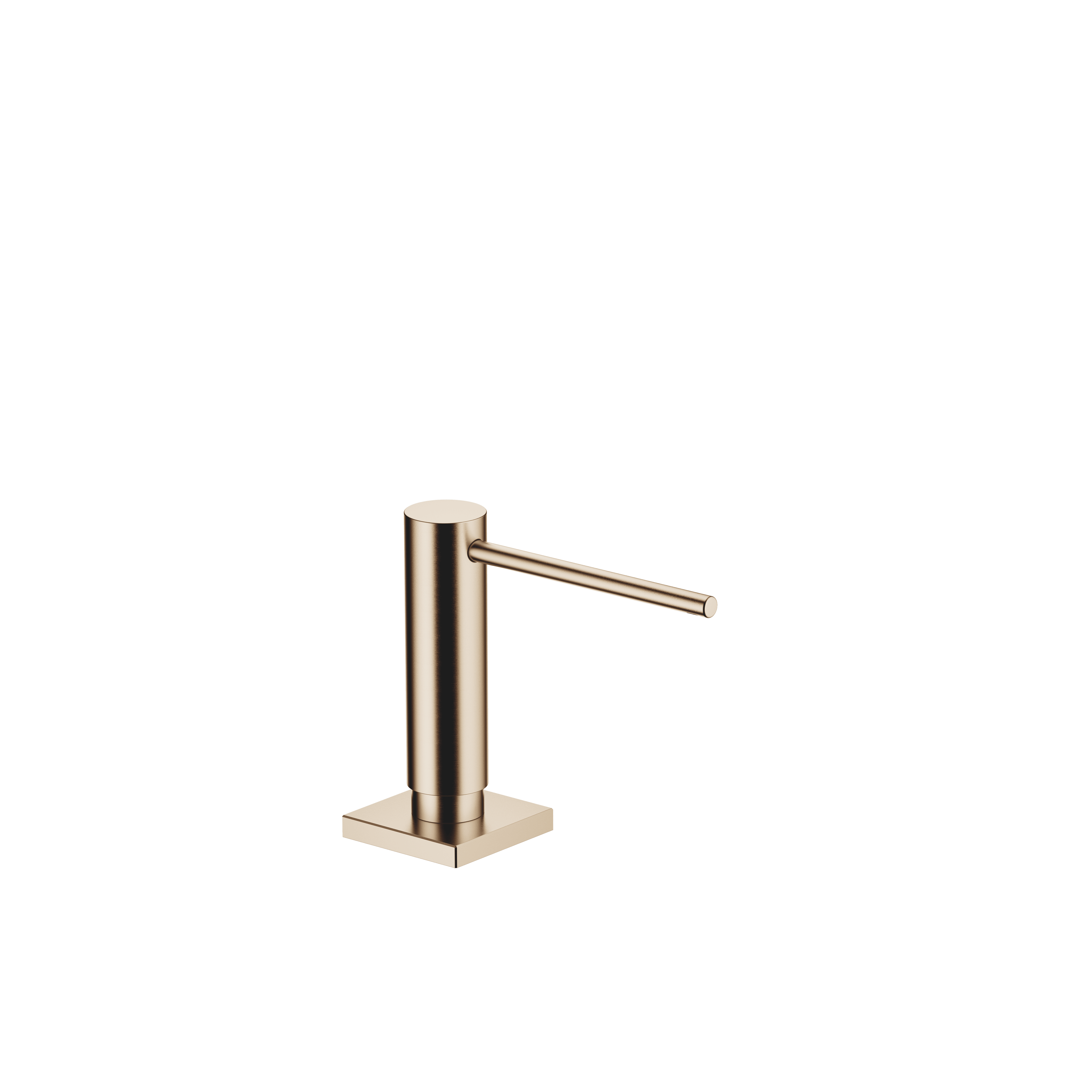 Dispenser with rosette in Brushed Champagne (22kt Gold)