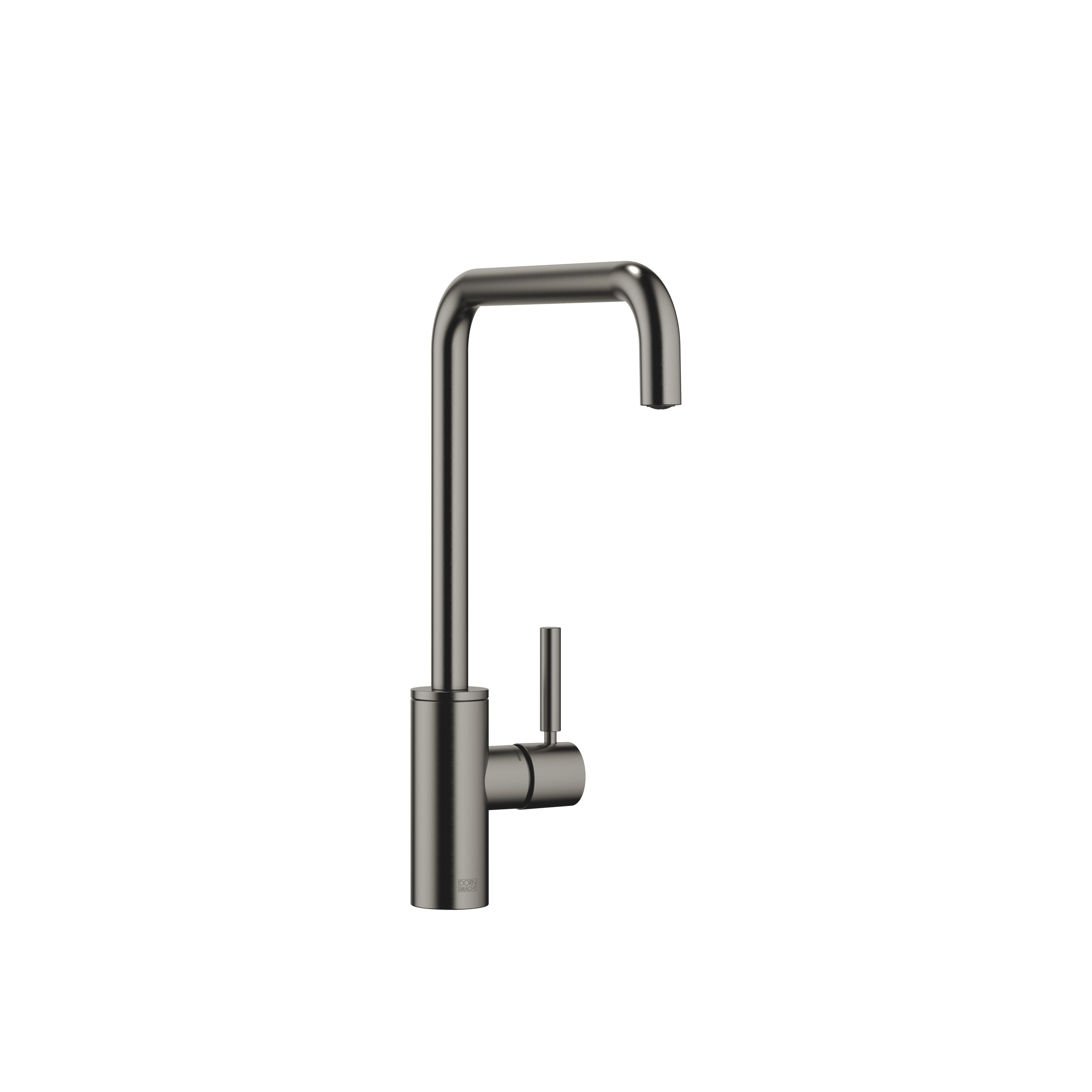 META SQUARE Single-lever mixer in Brushed Dark Platinum