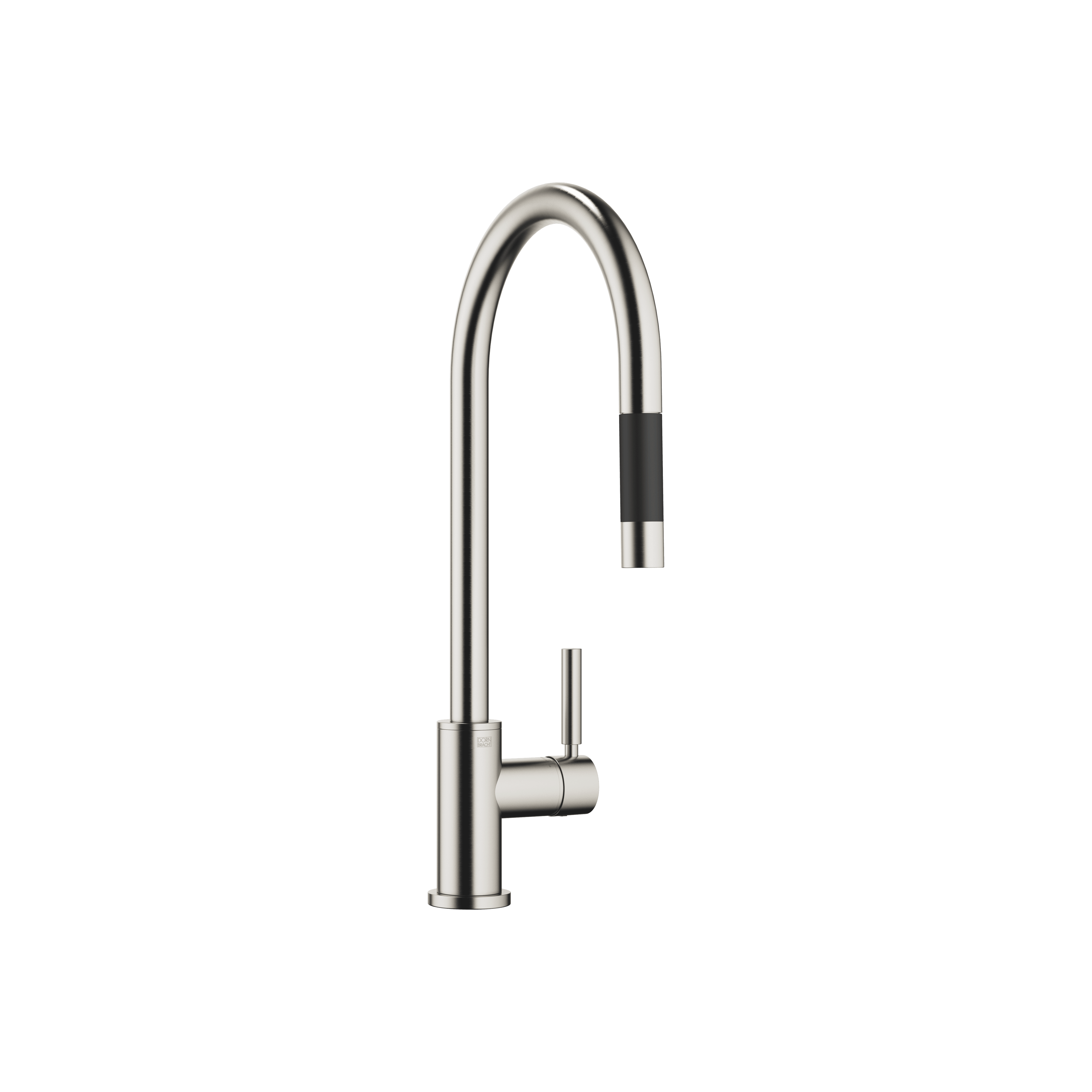 TARA Single-lever mixer Pull-down with spray function in Brushed Platinum