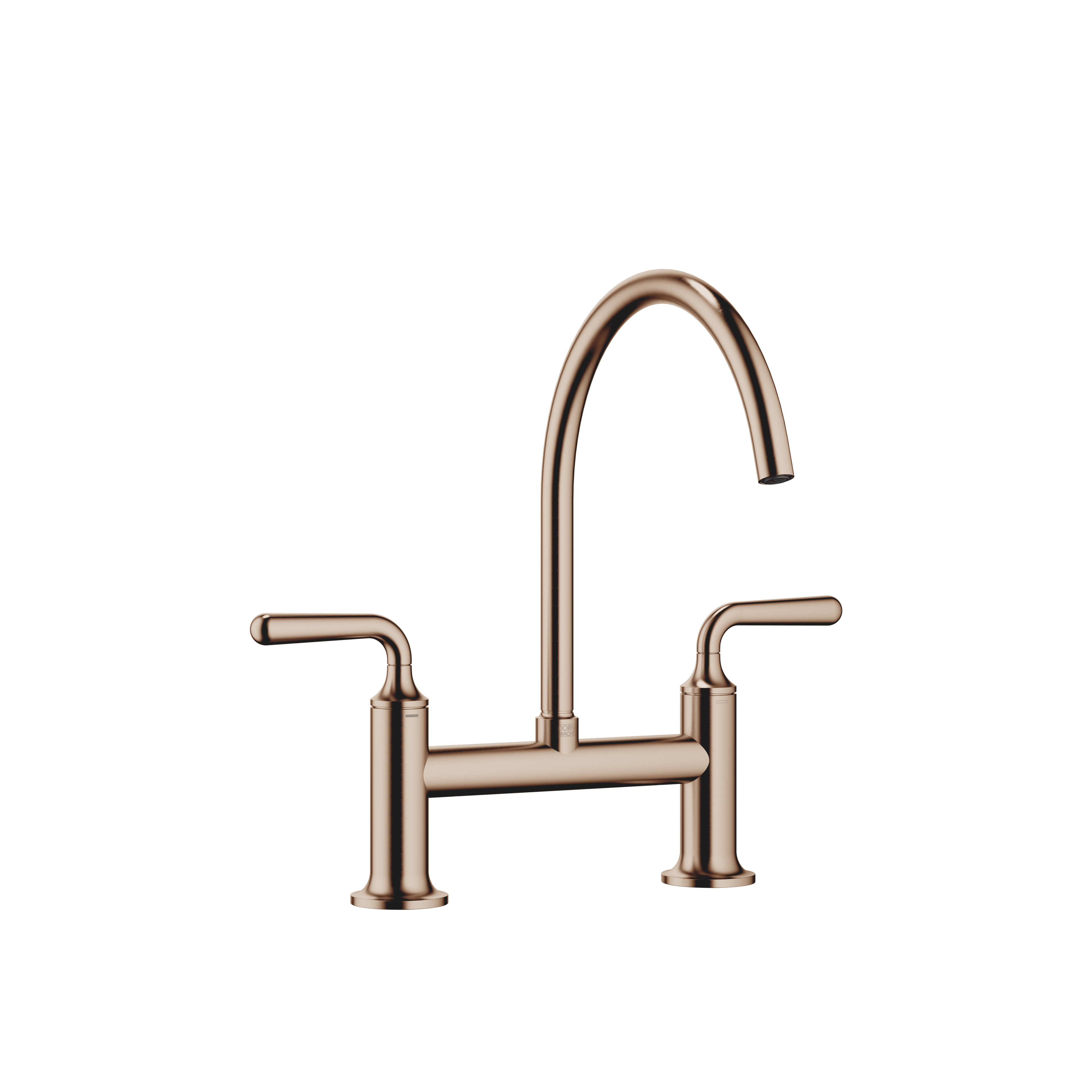 VAIA Two-hole bridge mixer for rinsing/Profi spray in Brushed Bronze (PVD)
