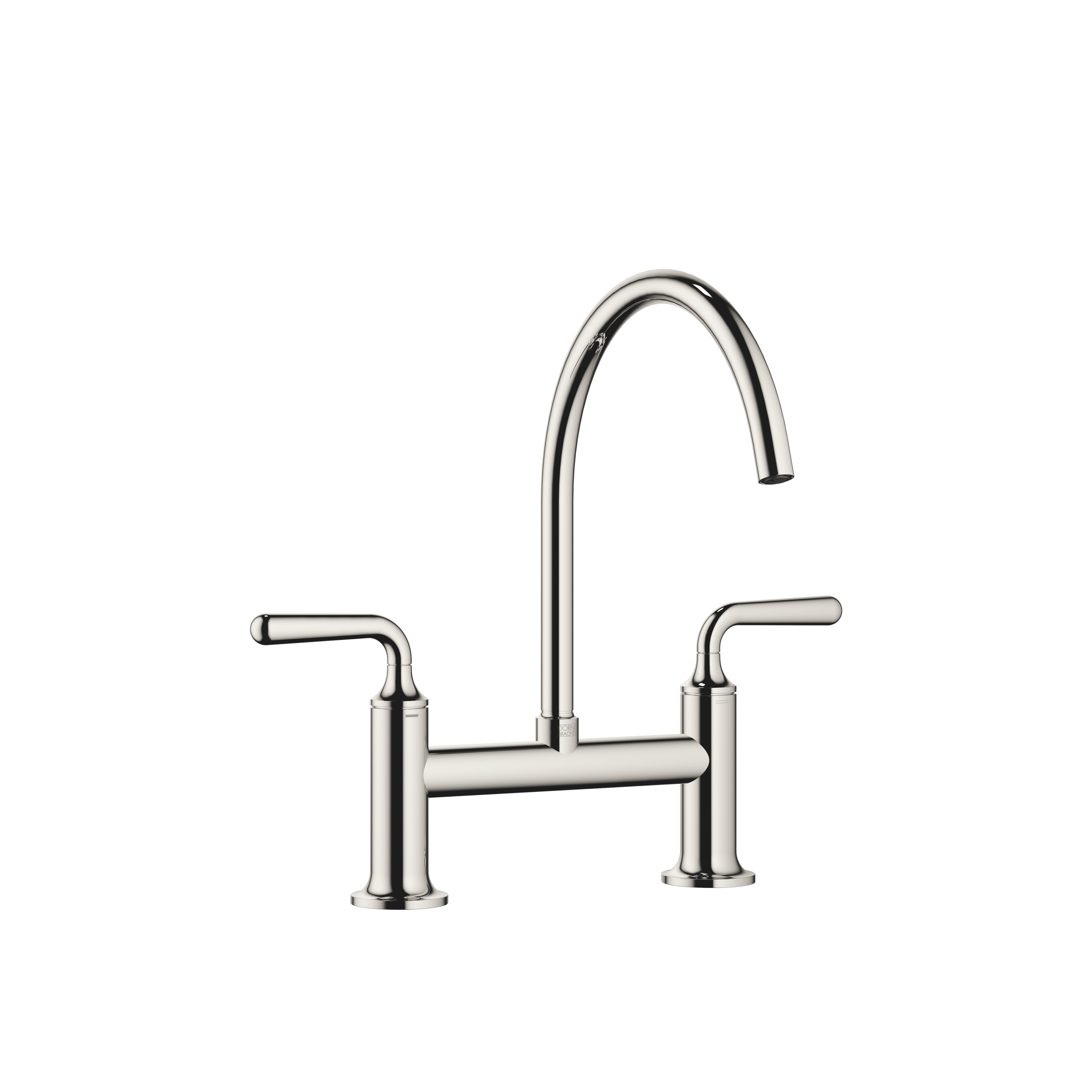 VAIA Two-hole bridge mixer for rinsing/Profi spray in Platinum