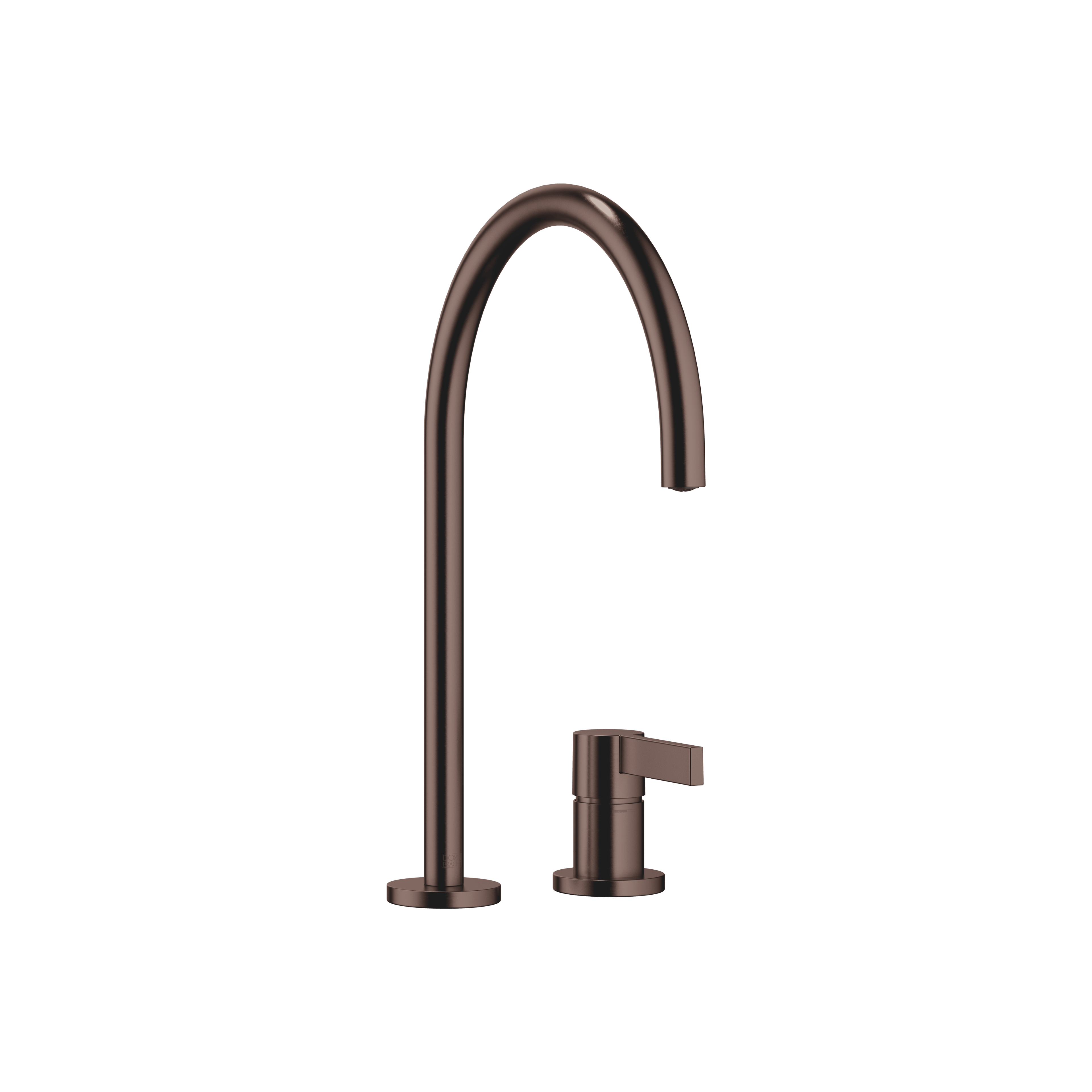 TARA ULTRA Two-hole mixer with individual rosettes in Brushed Dark Bronze (PVD)