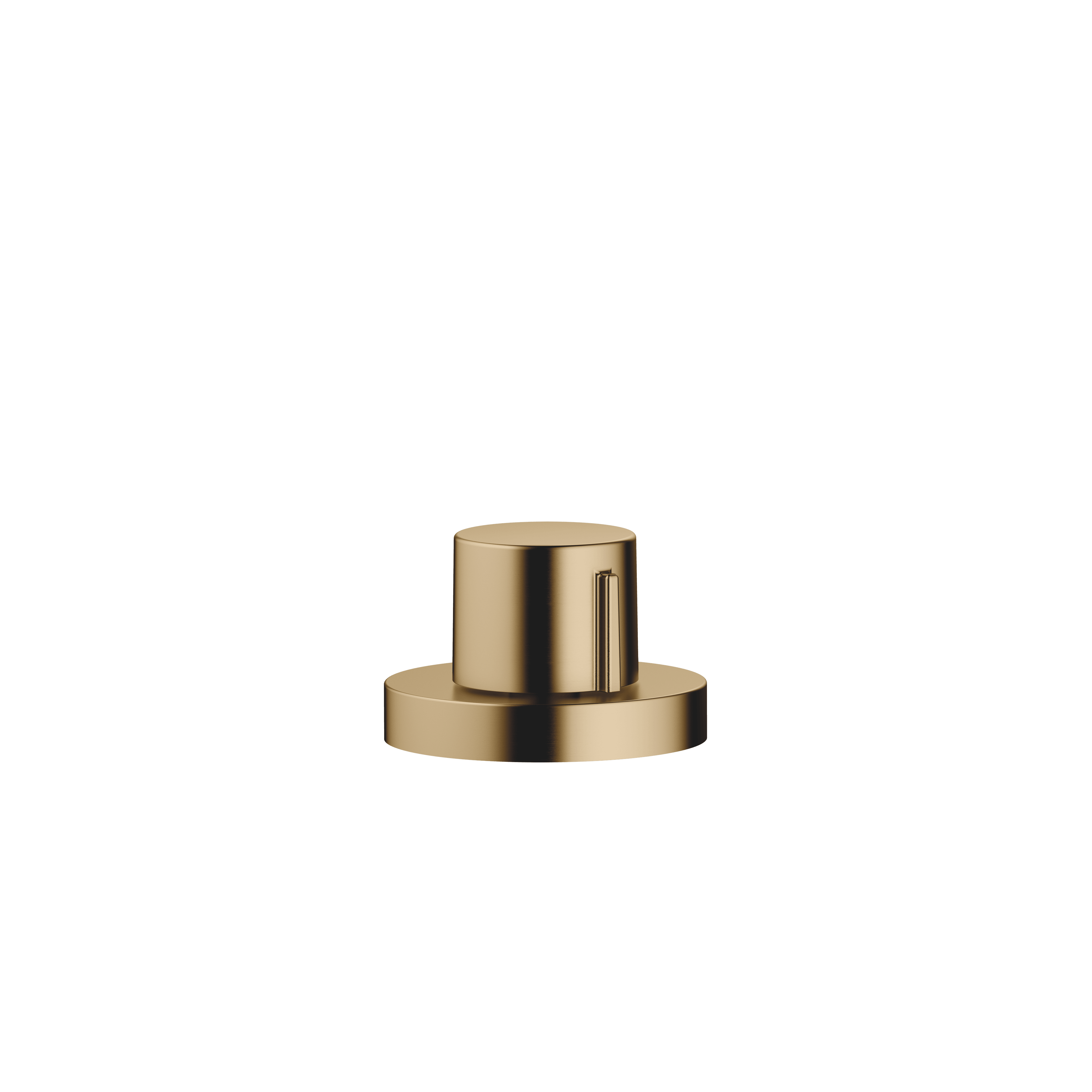 Strainer waste with control handle in Brushed Dark Brass (PVD)
