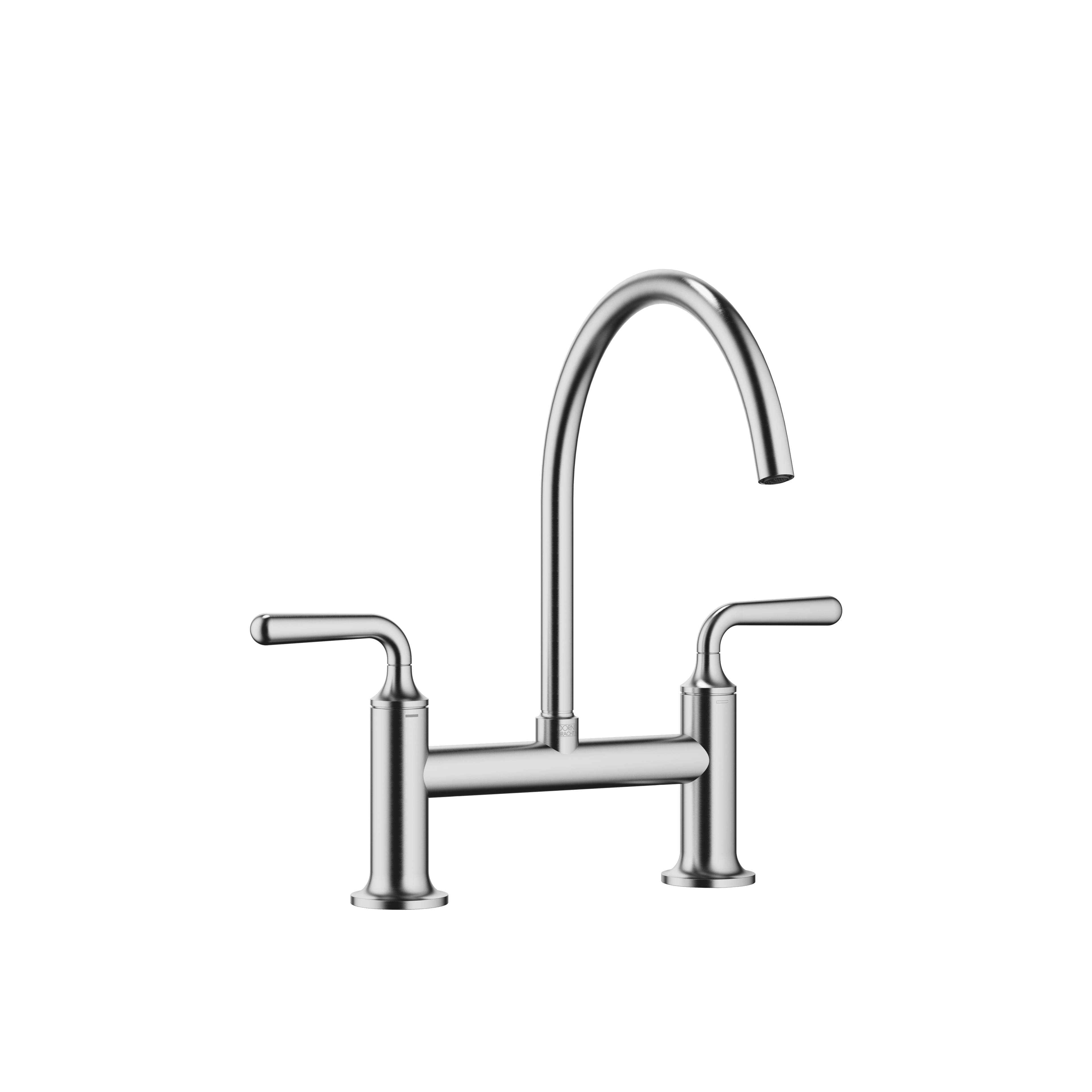 VAIA Two-hole bridge mixer for rinsing/Profi spray in Brushed Chrome