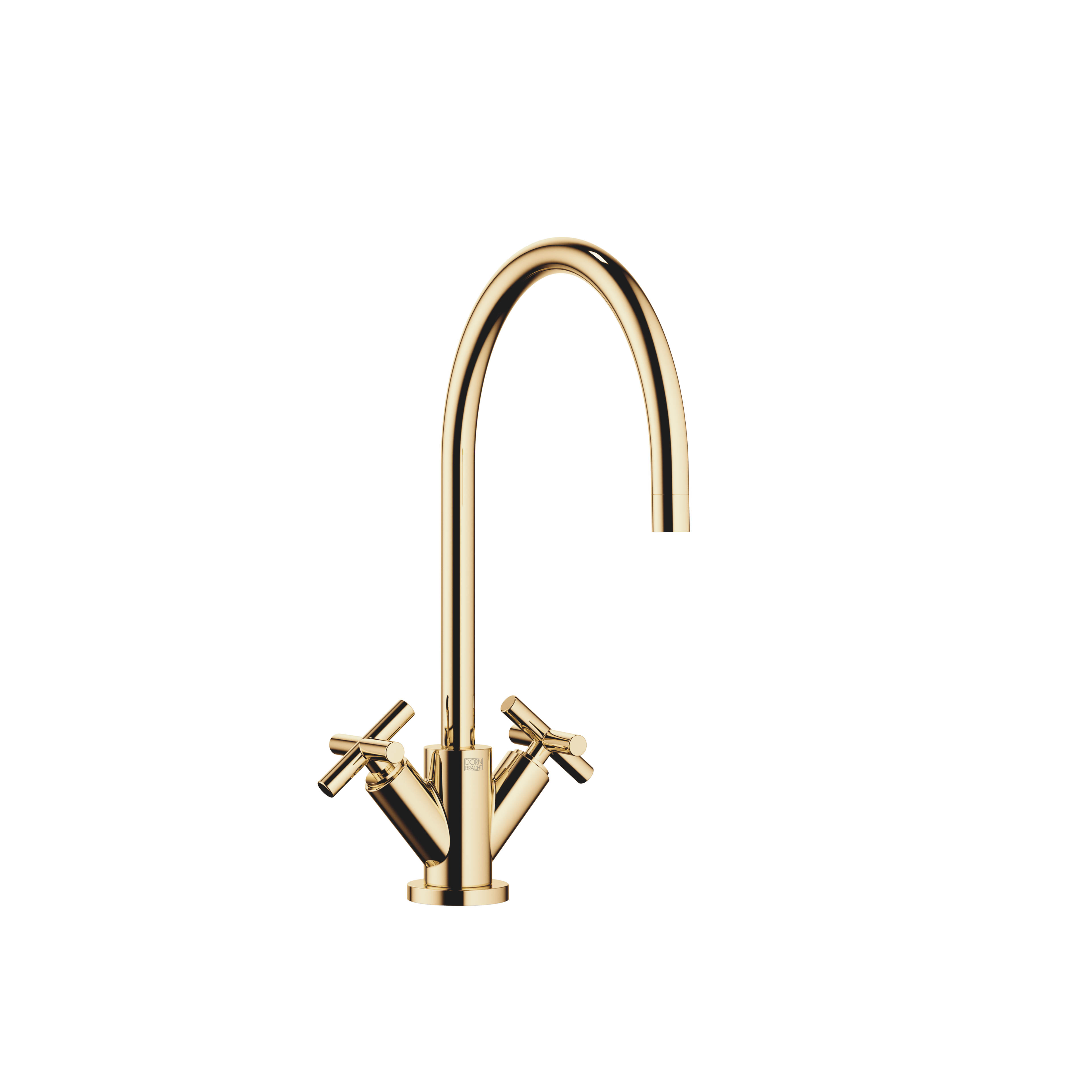 TARA Single-hole mixer in Durabrass (23kt Gold)