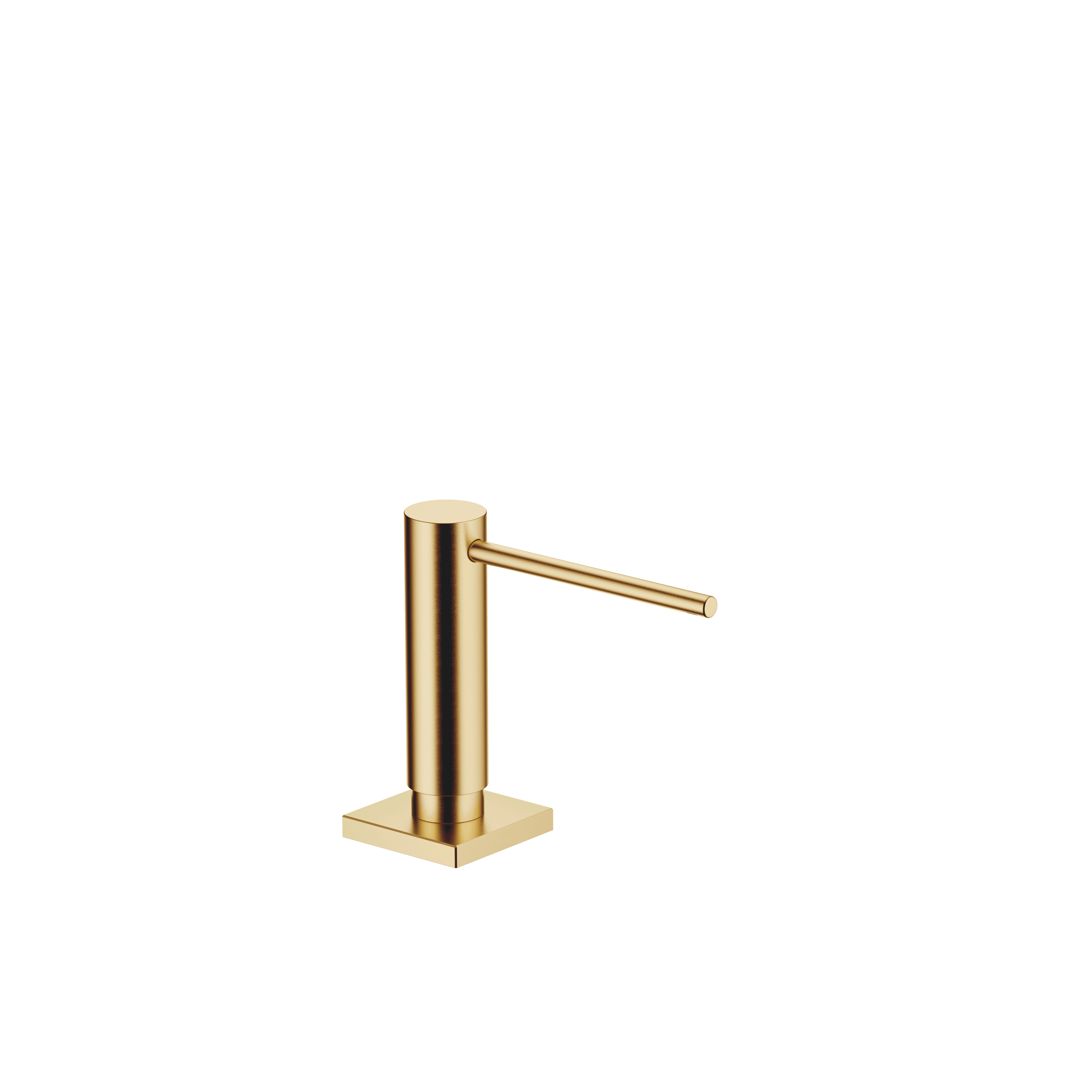 Dispenser with rosette in Brushed Durabrass (23kt Gold)