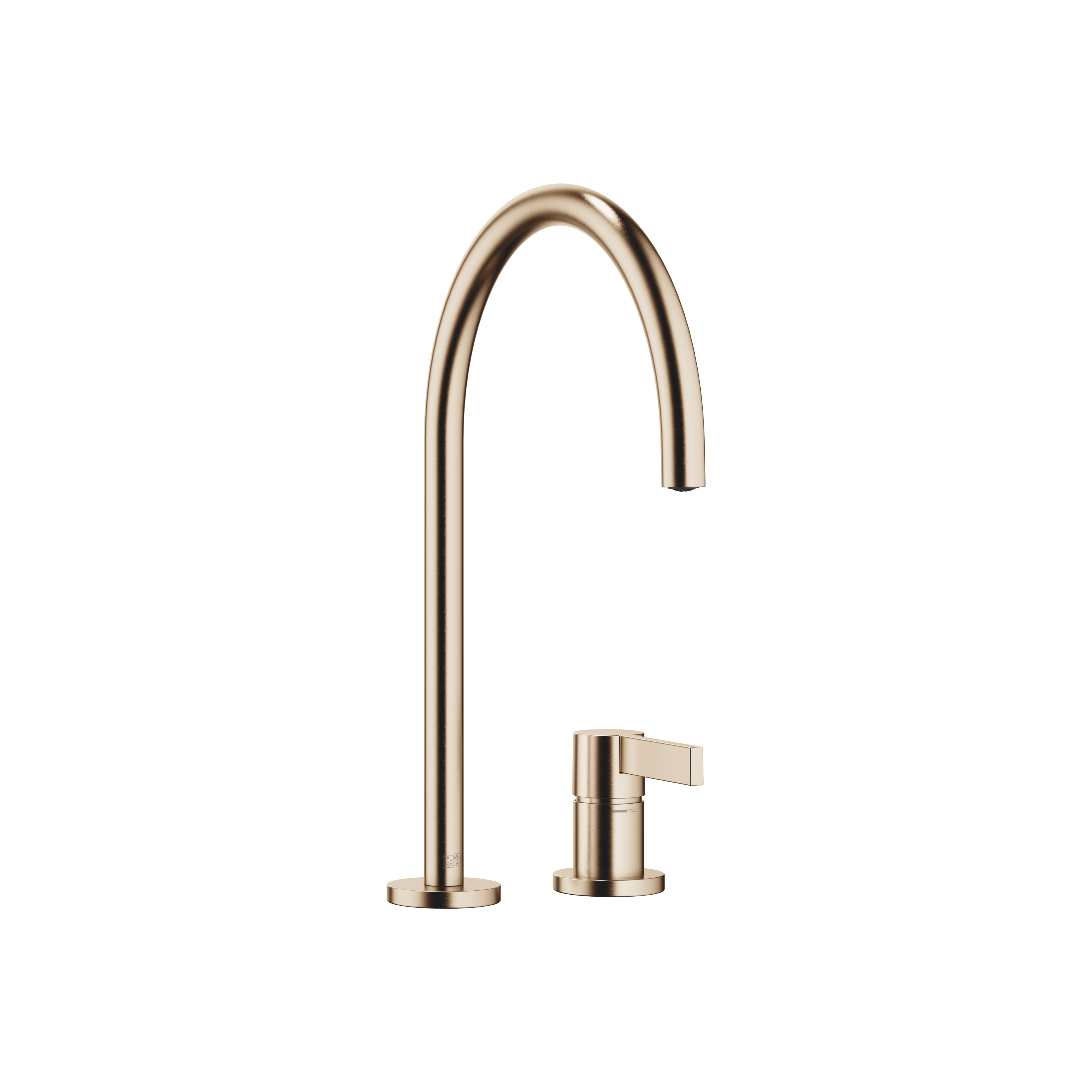 TARA ULTRA Two-hole mixer with individual rosettes in Brushed Champagne (22kt Gold)