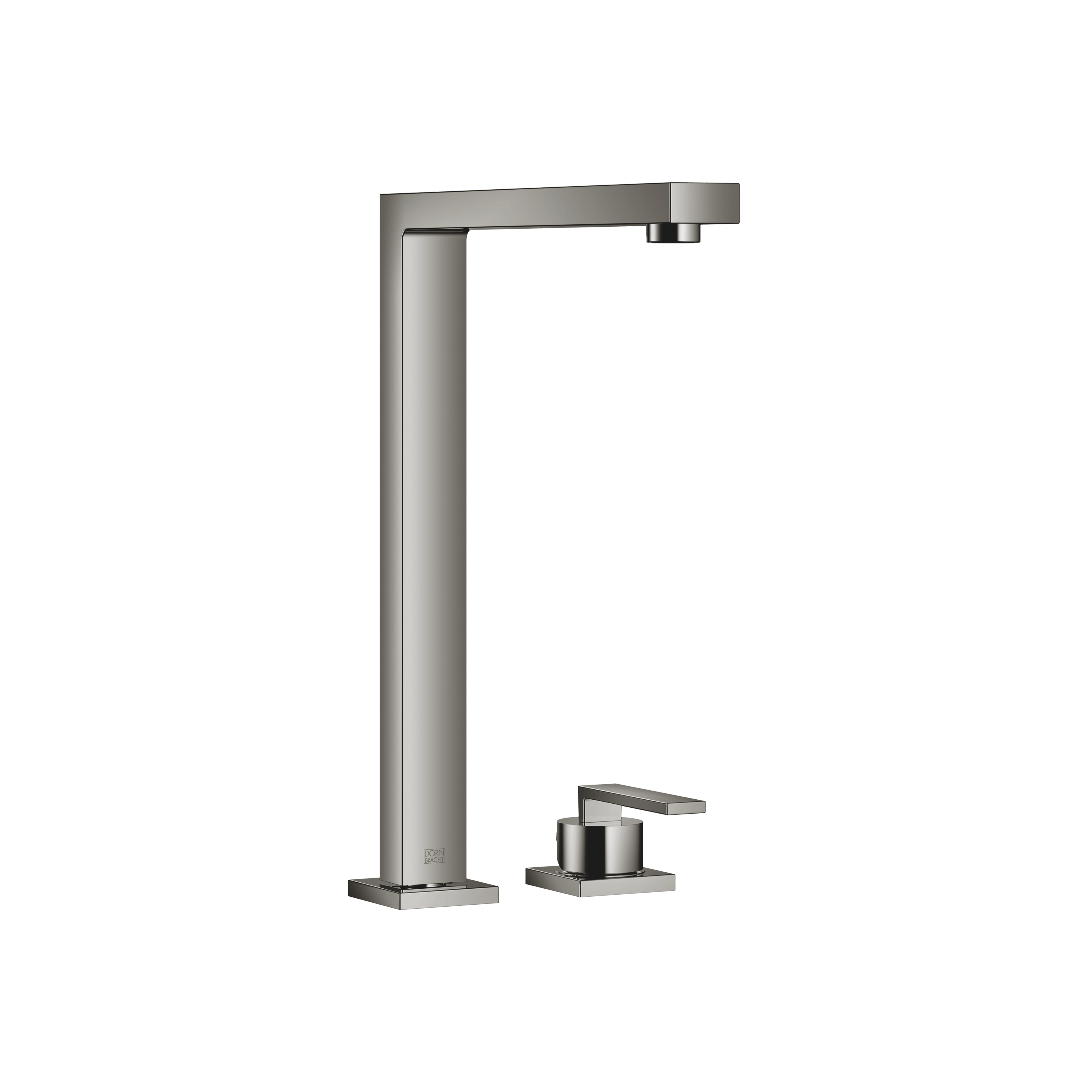 LOT Two-hole mixer with individual rosettes in Dark Chrome