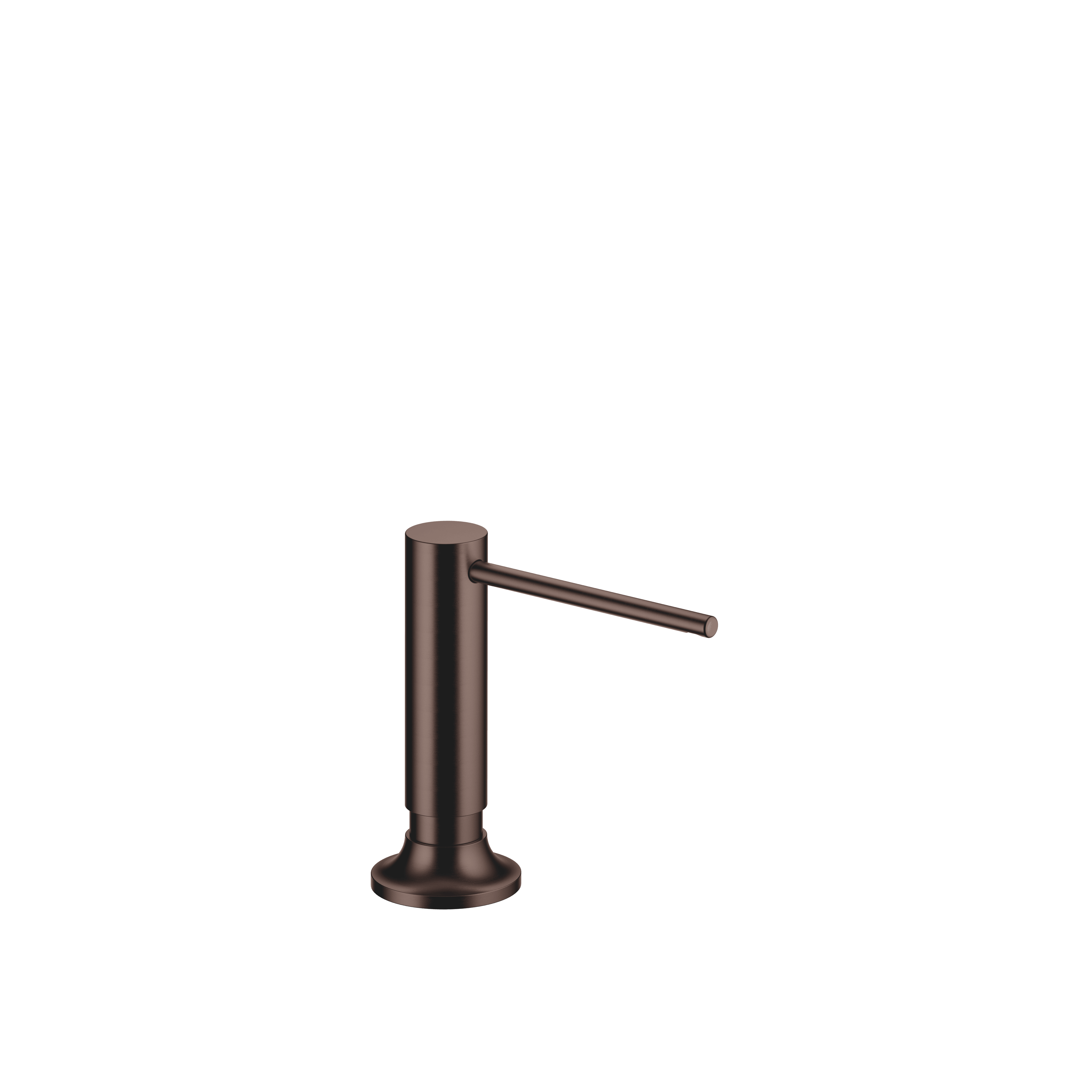 VAIA Dispenser with rosette in Brushed Dark Bronze (PVD)